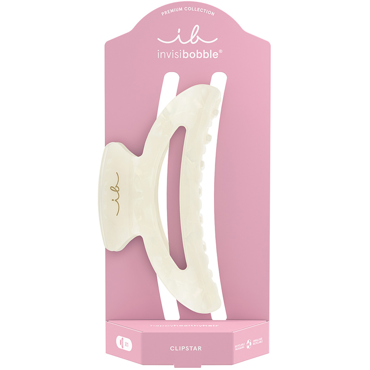 Инвизибабл Заколка-крабик для всех типов волос Premium Pearly Locks (Invisibobble, Clipstar) фото 0