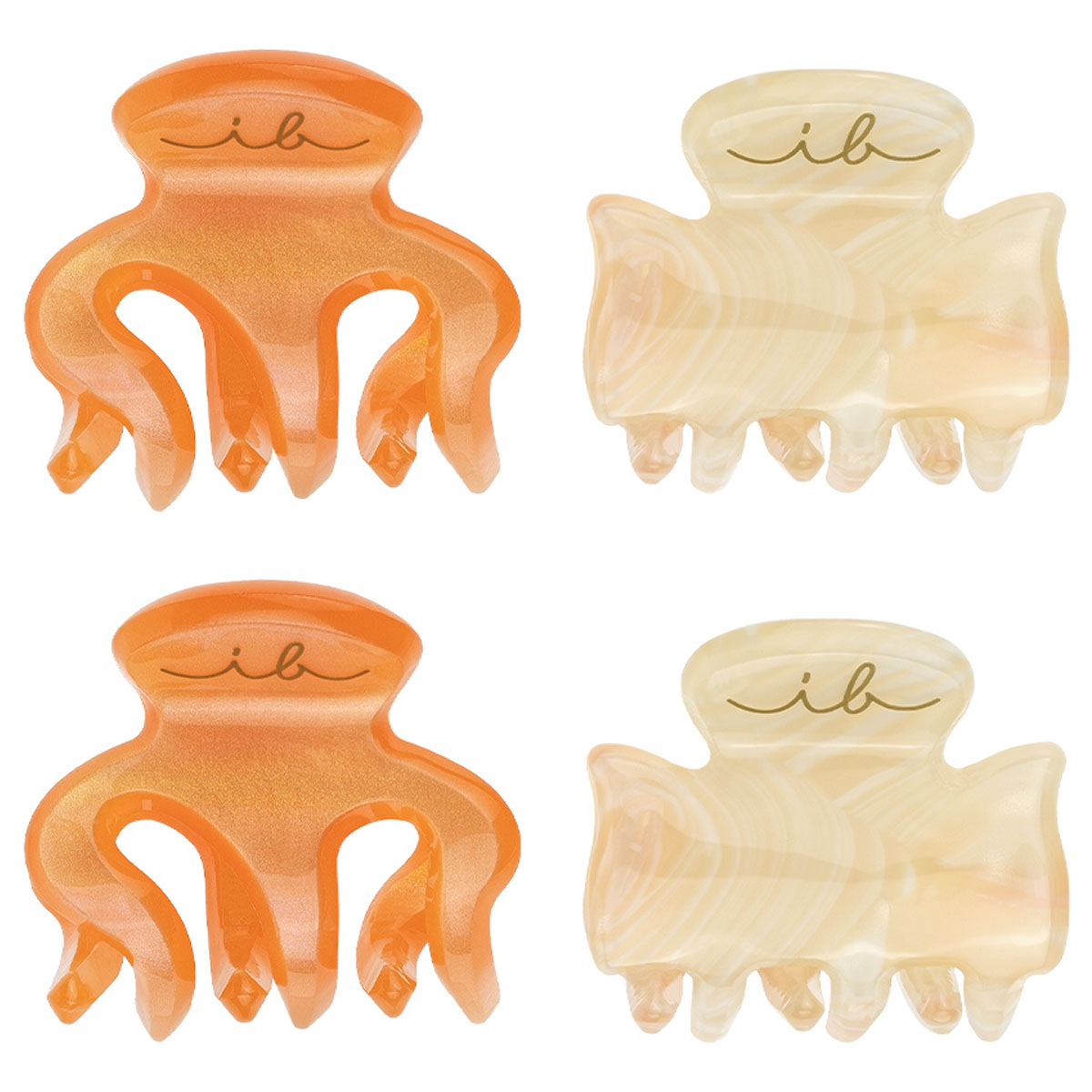 Инвизибабл Мини заколка-крабик для всех типов волос Oasis Petit Citrus, 4 шт (Invisibobble, Clipstar) фото 3