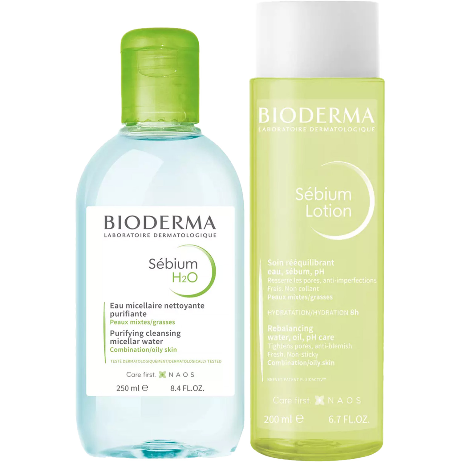 Биодерма Программа Sebium очищение: мицеллярная вода 250 мл + лосьон 200 мл (Bioderma, Sebium) фото 2