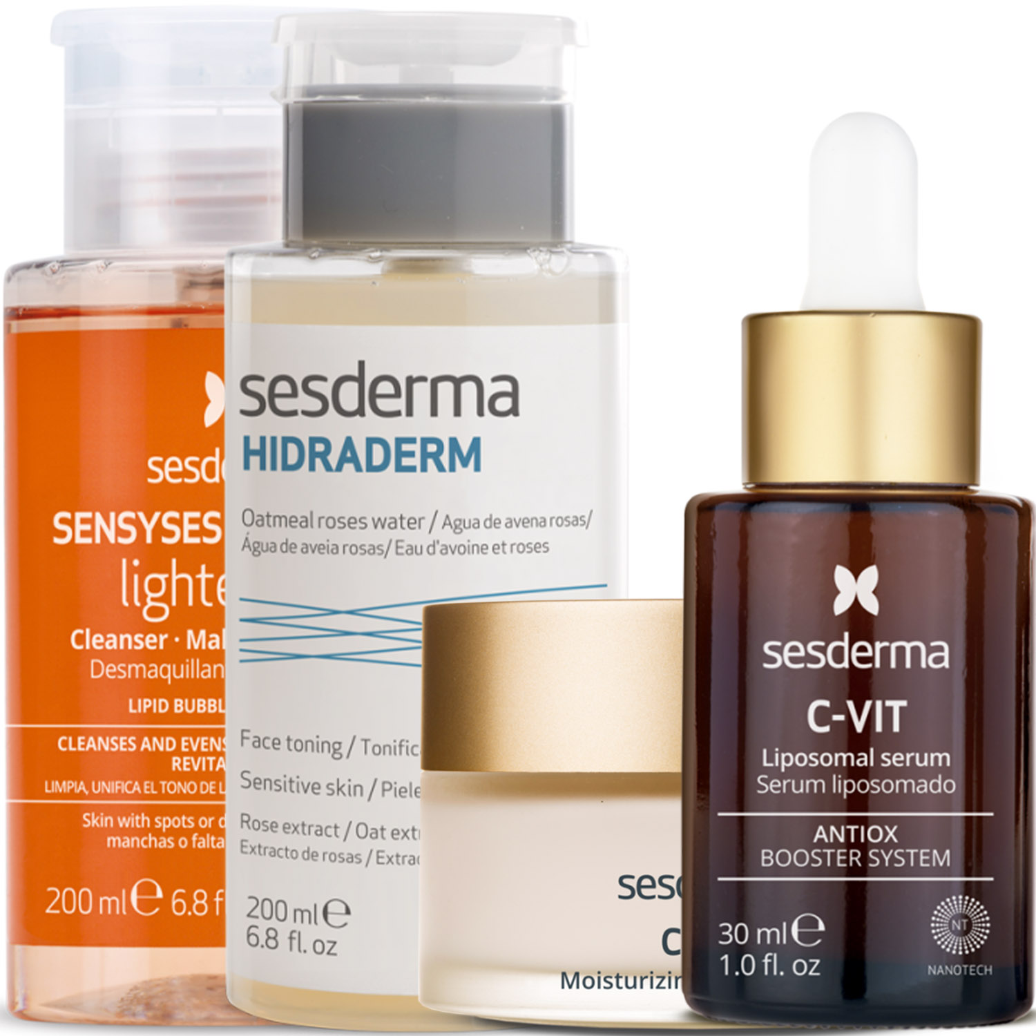 Сесдерма Программа Anti-Age комплексный уход: лосьон 200 мл + тоник 200 мл + крем 50 мл + сыворотка 30 мл (Sesderma, C-Vit) фото 2