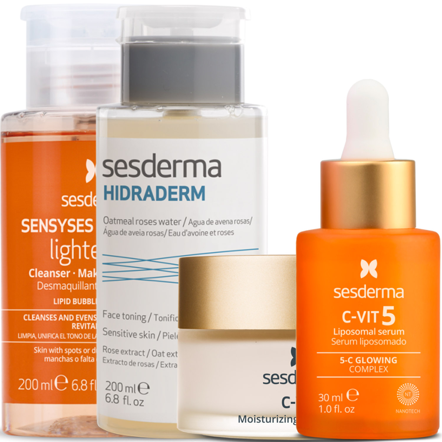 Сесдерма Программа Anti-Age комплексный уход: лосьон 200 мл + тоник 200 мл + крем 50 мл + сыворотка 30 мл (Sesderma, C-Vit) фото 2