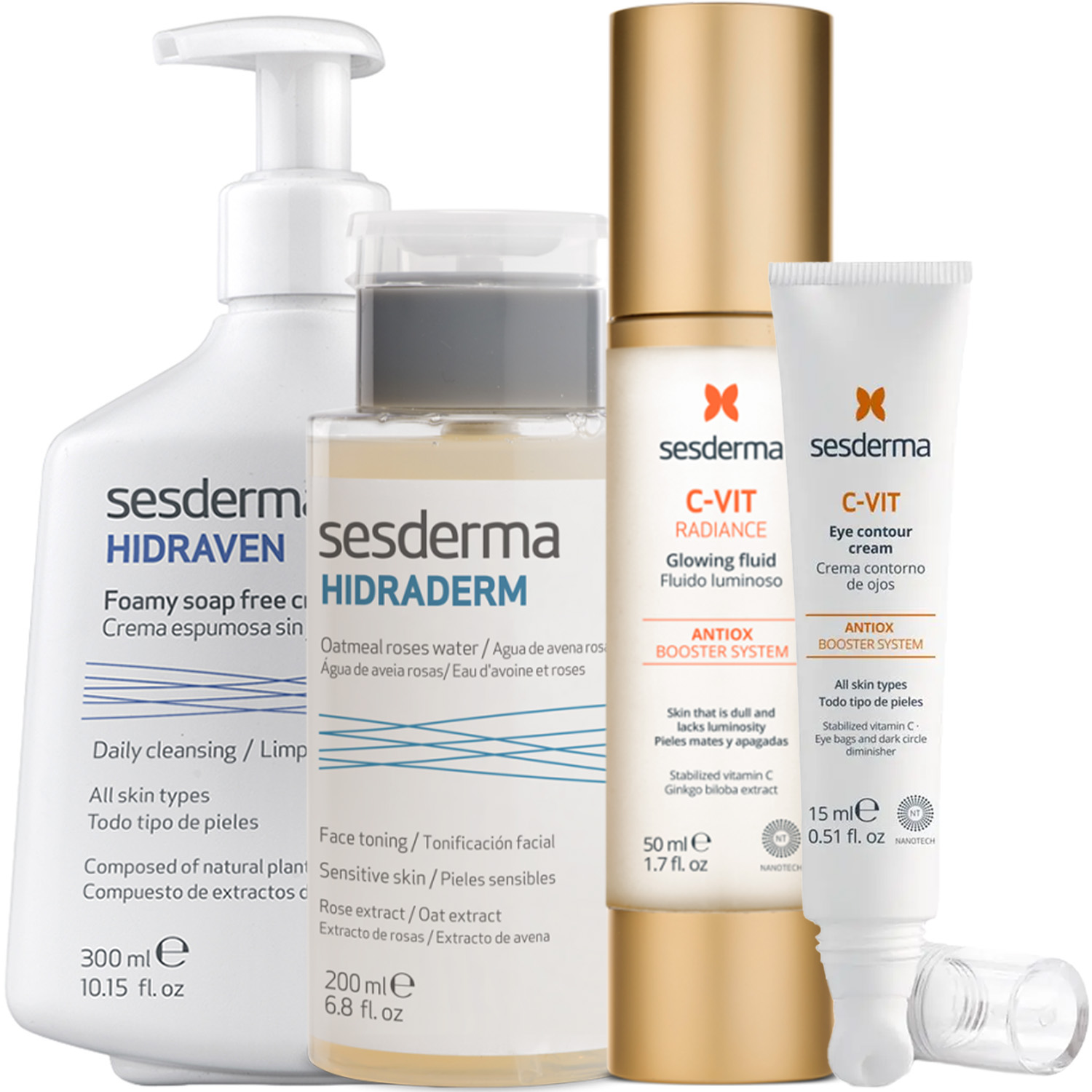 Сесдерма Программа Anti-Age комплексный уход: пенка 300 мл + тоник 200 мл + флюид 50 мл + крем для век 15 мл (Sesderma, C-Vit) Сесдерма Программа Anti-Age комплексный уход: пенка 300 мл + тоник 200 мл + флюид 50 мл + крем для век 15 мл (Sesderma, C-Vit) фото 5