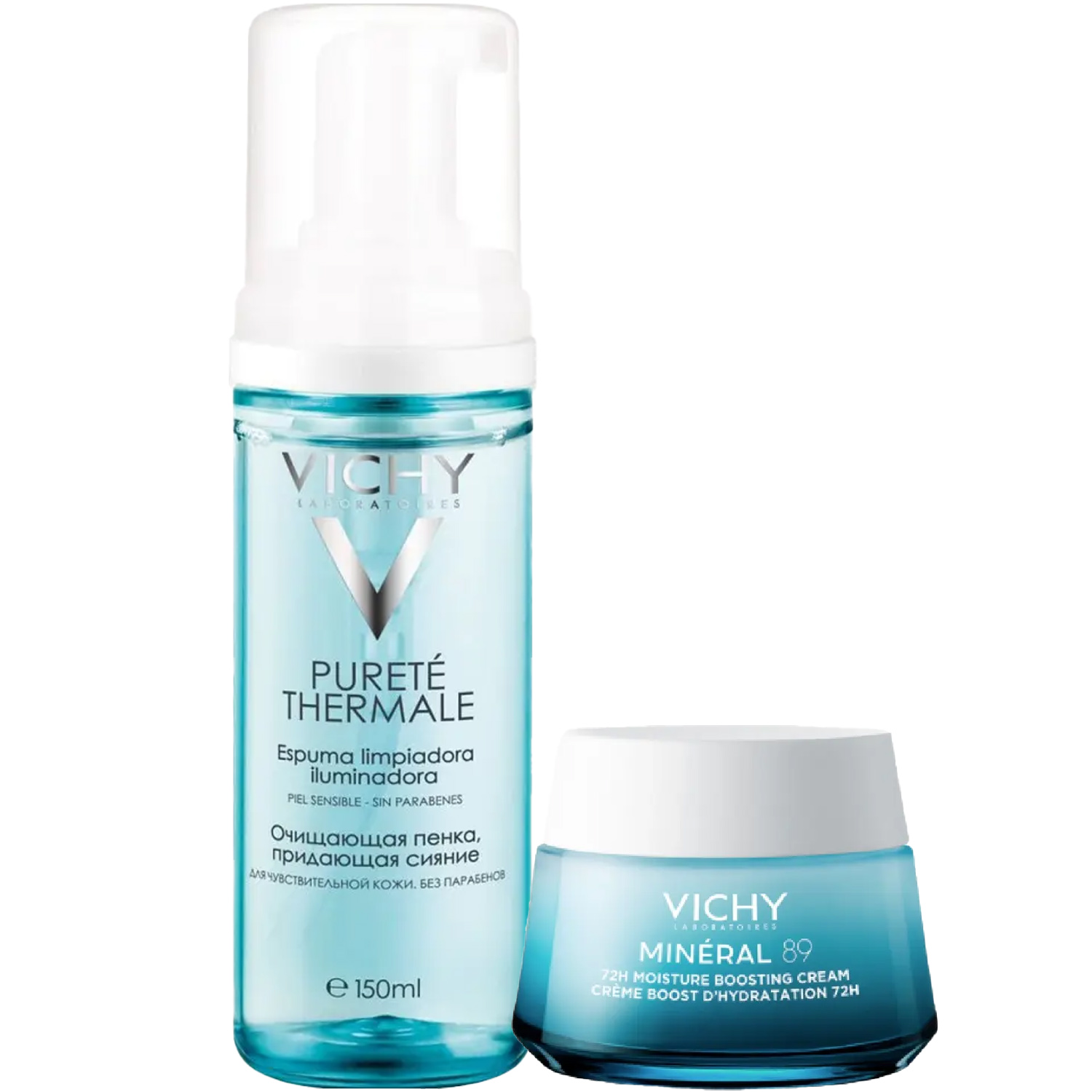 Виши Программа Mineral 89 очищение и основной уход: пенка 150 мл + крем 50 мл (Vichy, Mineral 89) фото 2