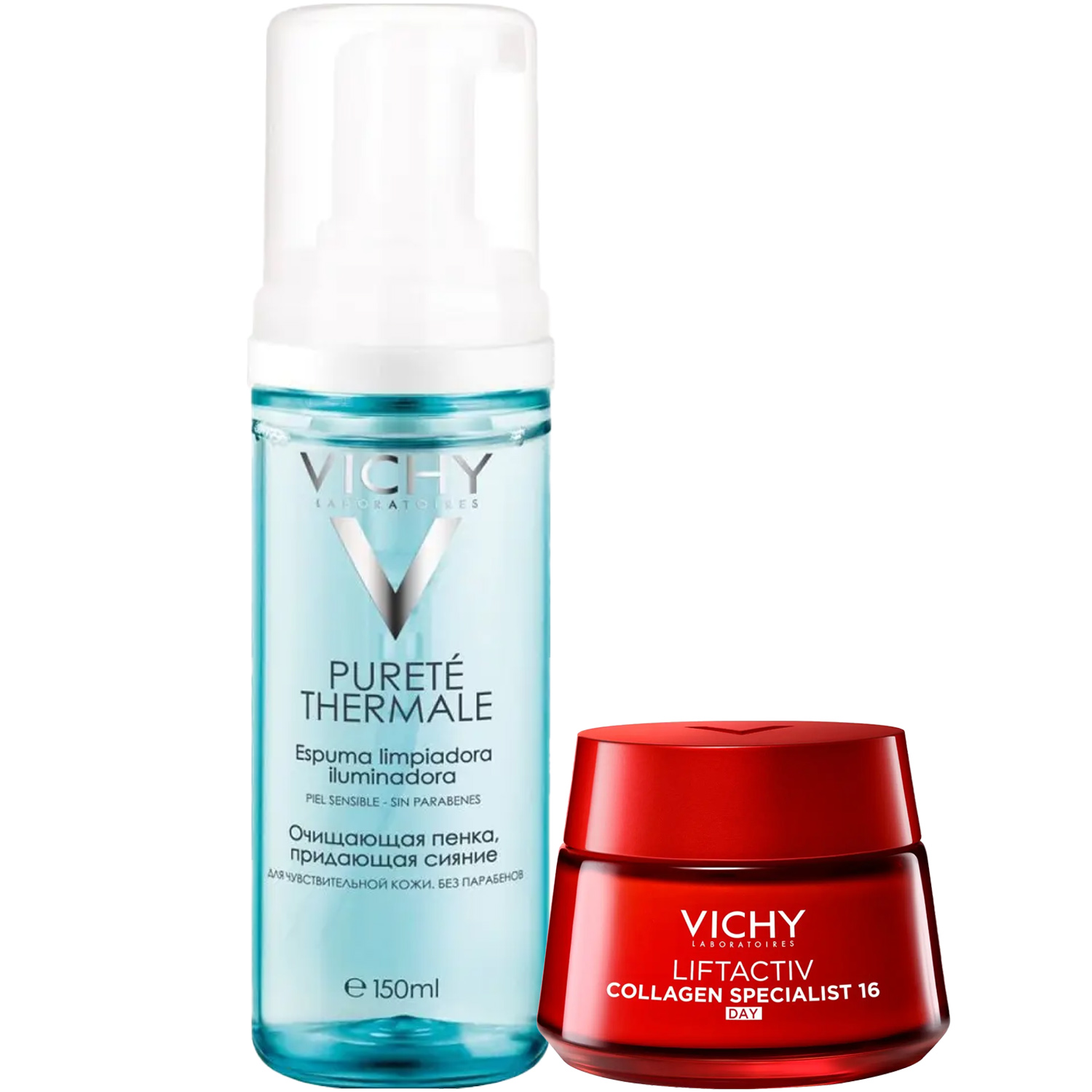 Виши Программа Liftactiv очищение и основной уход: пенка 150 мл + дневной крем 50 мл (Vichy, Liftactiv) фото 2