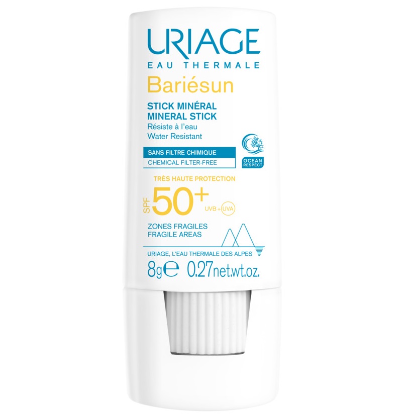 Урьяж Минеральный солнцезащитный стик SPF50+, 8 г (Uriage, Bariesun) фото 0