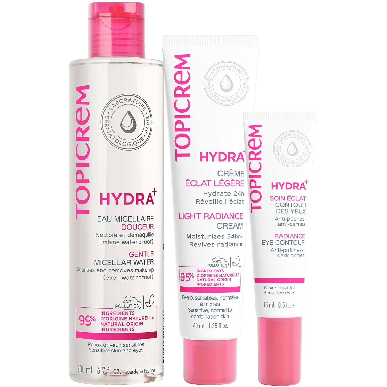 Топикрем Программа Hydra комплексный уход: мицеллярная вода 200 мл + крем 40 мл + крем для век 15 мл (Topicrem, Hydra+ Чувствительная кожа лица) Топикрем Программа Hydra комплексный уход: мицеллярная вода 200 мл + крем 40 мл + крем для век 15 мл (Topicrem, Hydra+ Чувствительная кожа лица) фото 5