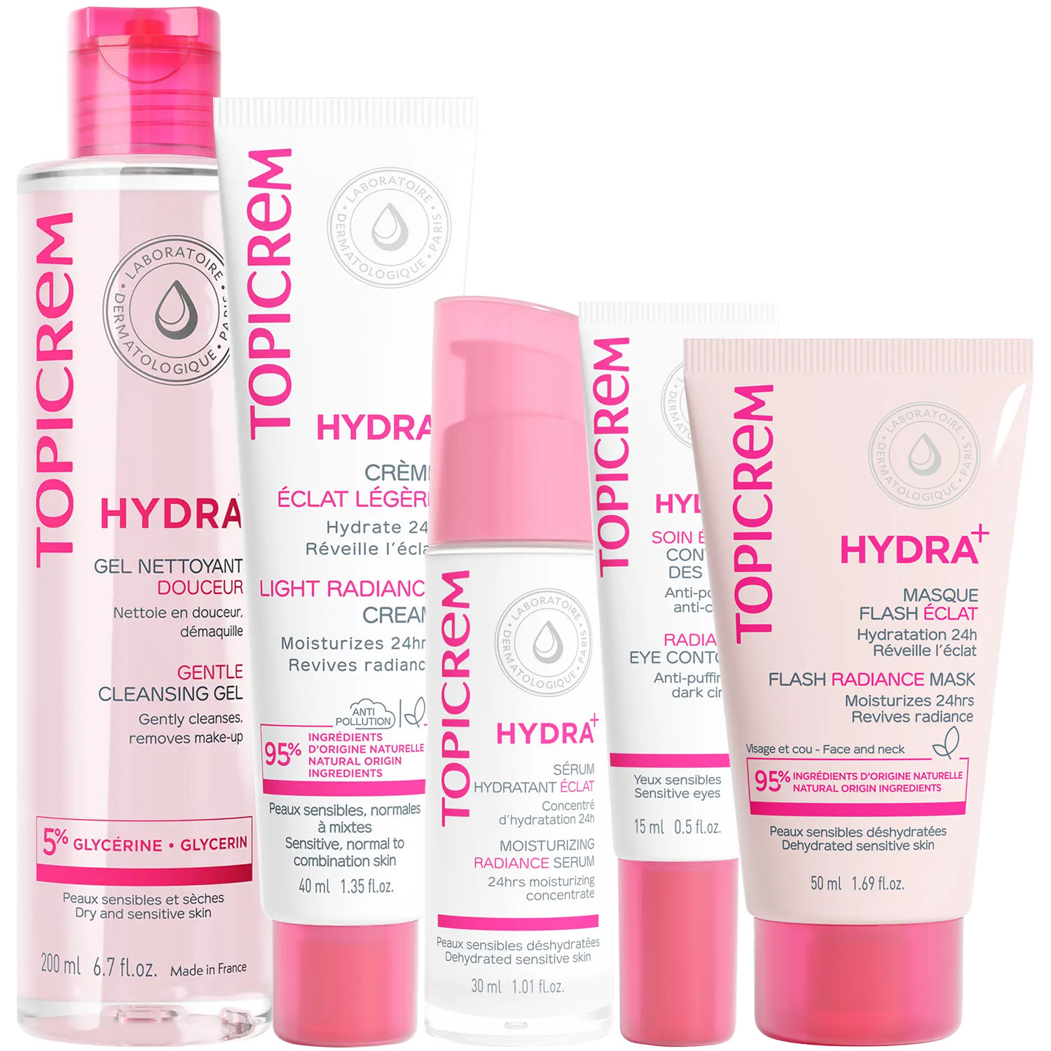 Топикрем Программа Hydra комплексный уход: гель 200 мл + крем 40 мл + сыворотка 30 мл + крем для век 15 мл + маска 50 мл (Topicrem, Hydra+ Чувствительная кожа лица) Топикрем Программа Hydra комплексный уход: гель 200 мл + крем 40 мл + сыворотка 30 мл + крем для век 15 мл + маска 50 мл (Topicrem, Hydra+ Чувствительная кожа лица) фото 5