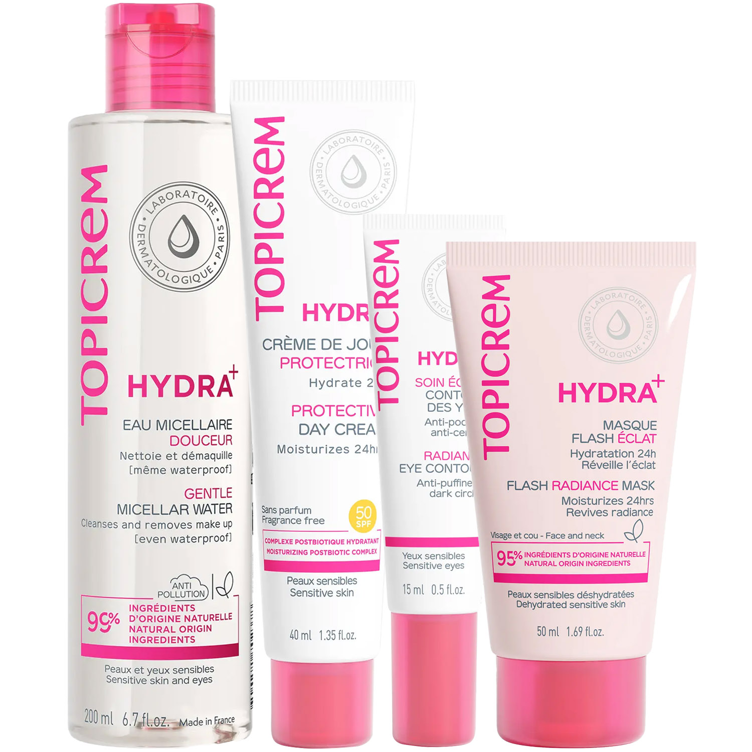 Топикрем Программа Hydra комплексный уход: мицеллярная вода 200 мл + крем SPF50 40 мл + крем для век 15 мл + маска 50 мл (Topicrem, Hydra+ Чувствительная кожа лица) Топикрем Программа Hydra комплексный уход: мицеллярная вода 200 мл + крем SPF50 40 мл + крем для век 15 мл + маска 50 мл (Topicrem, Hydra+ Чувствительная кожа лица) фото 5