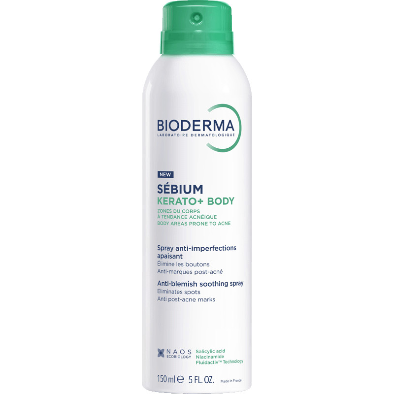 Биодерма Cпрей для тела против несовершенств Kerato+, 150 мл (Bioderma, Sebium) фото 0