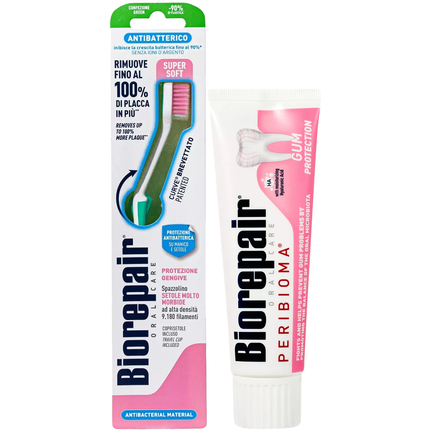 Биорепейр Программа Peribioma очищение: зубная щетка + зубная паста 75 мл (Biorepair, Peribioma) фото 2