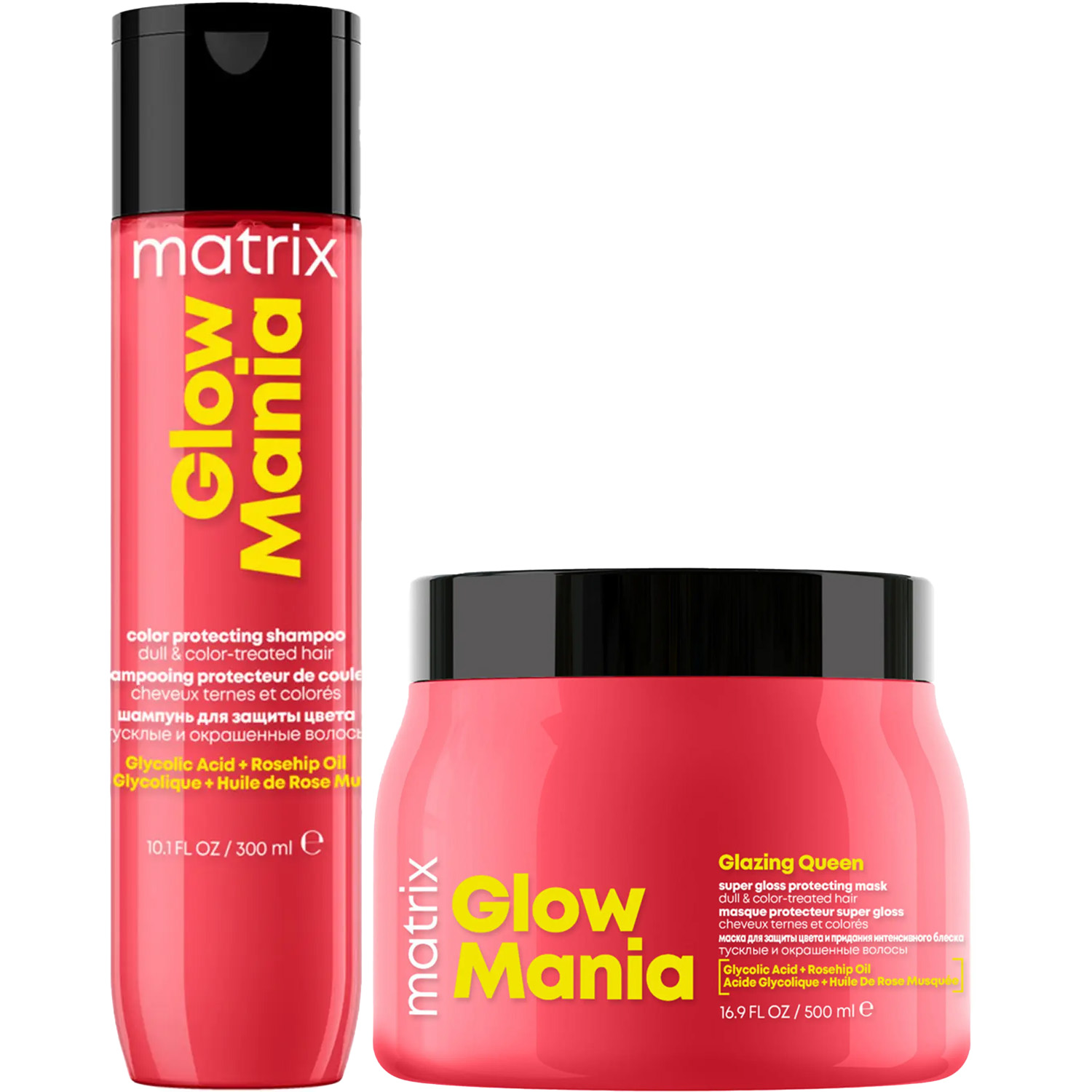 Матрикс Программа Glow Mania базовый уход: шампунь 300 мл + маска 500 мл (Matrix, Glow Mania) фото 5
