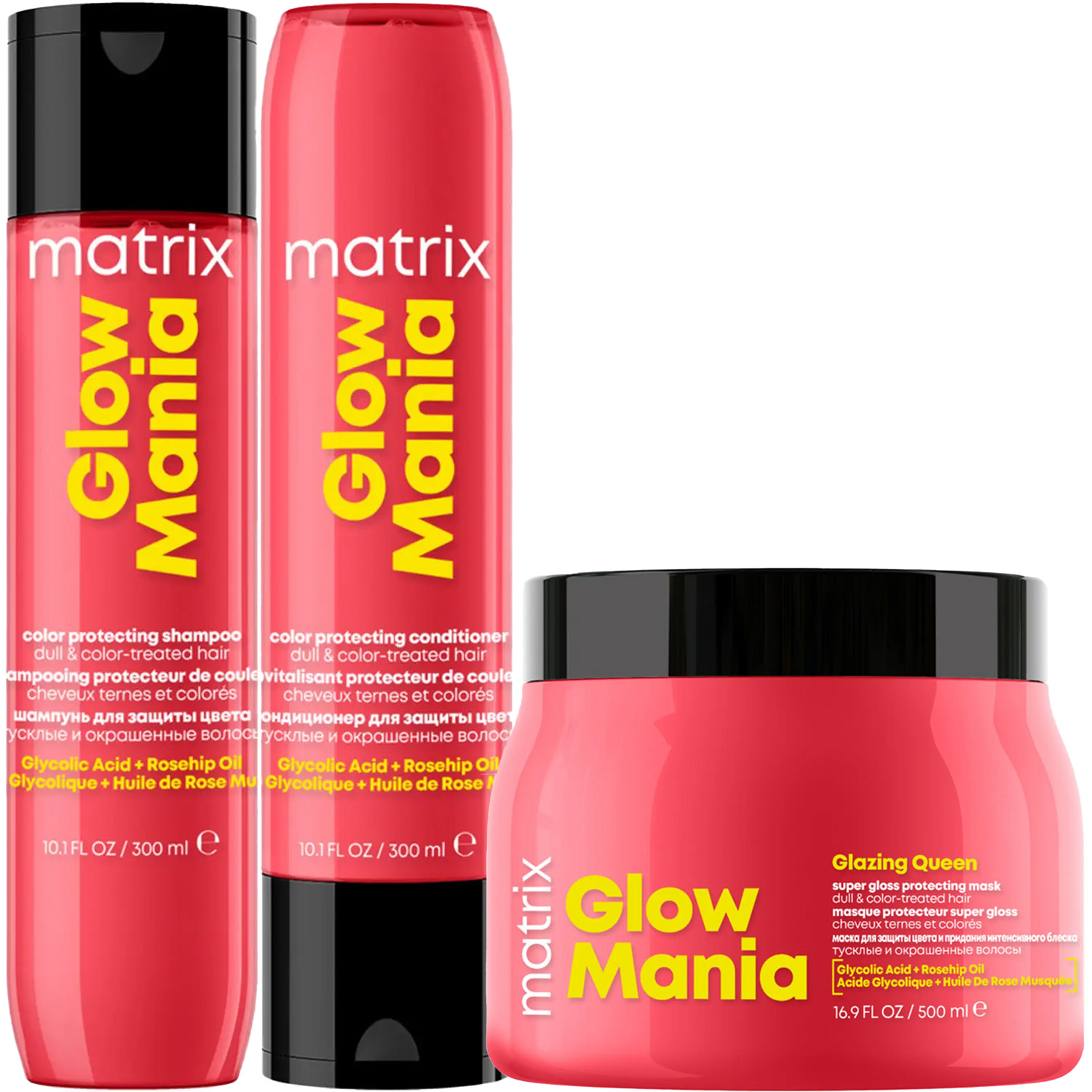 Матрикс Программа Glow Mania комплексный уход: шампунь 300 мл + кондиционер 300 мл + маска 500 мл (Matrix, Glow Mania) фото 5
