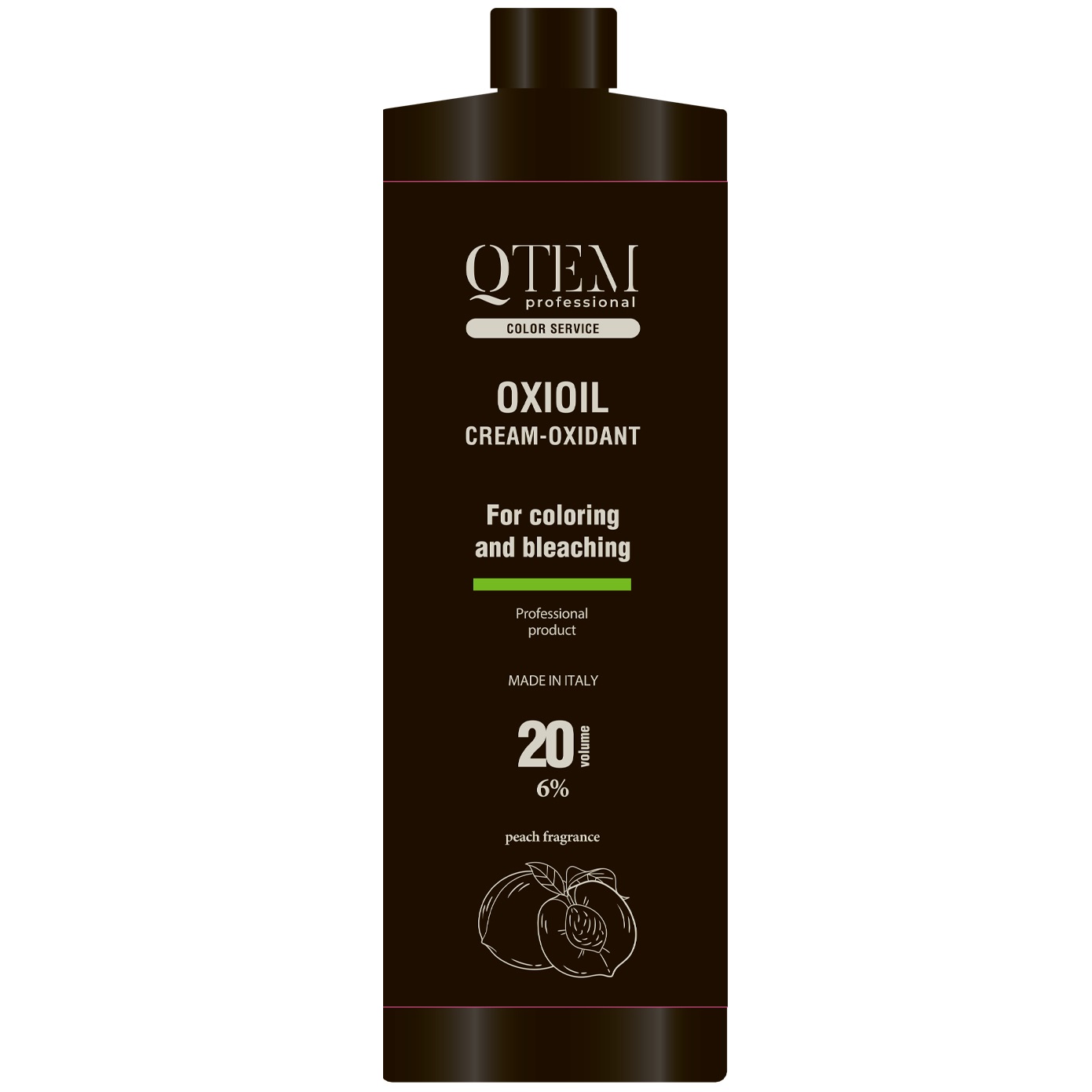 Кьютэм Универсальный крем-оксидант 6% Oxioil Cream-Oxidant 20 Vol, 1000 мл (Qtem, Color Service) фото 0
