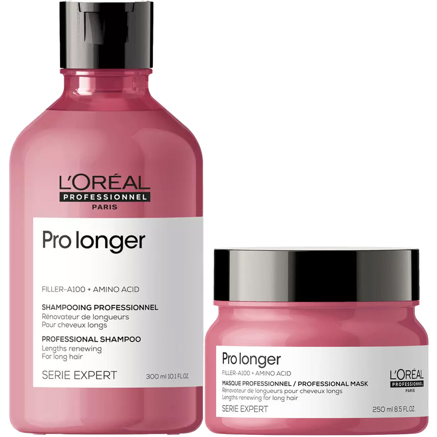 Лореаль Профессионель Программа Pro Longer базовый уход: шампунь 300 мл + маска 250 мл (L'oreal Professionnel, Serie Expert) фото 5
