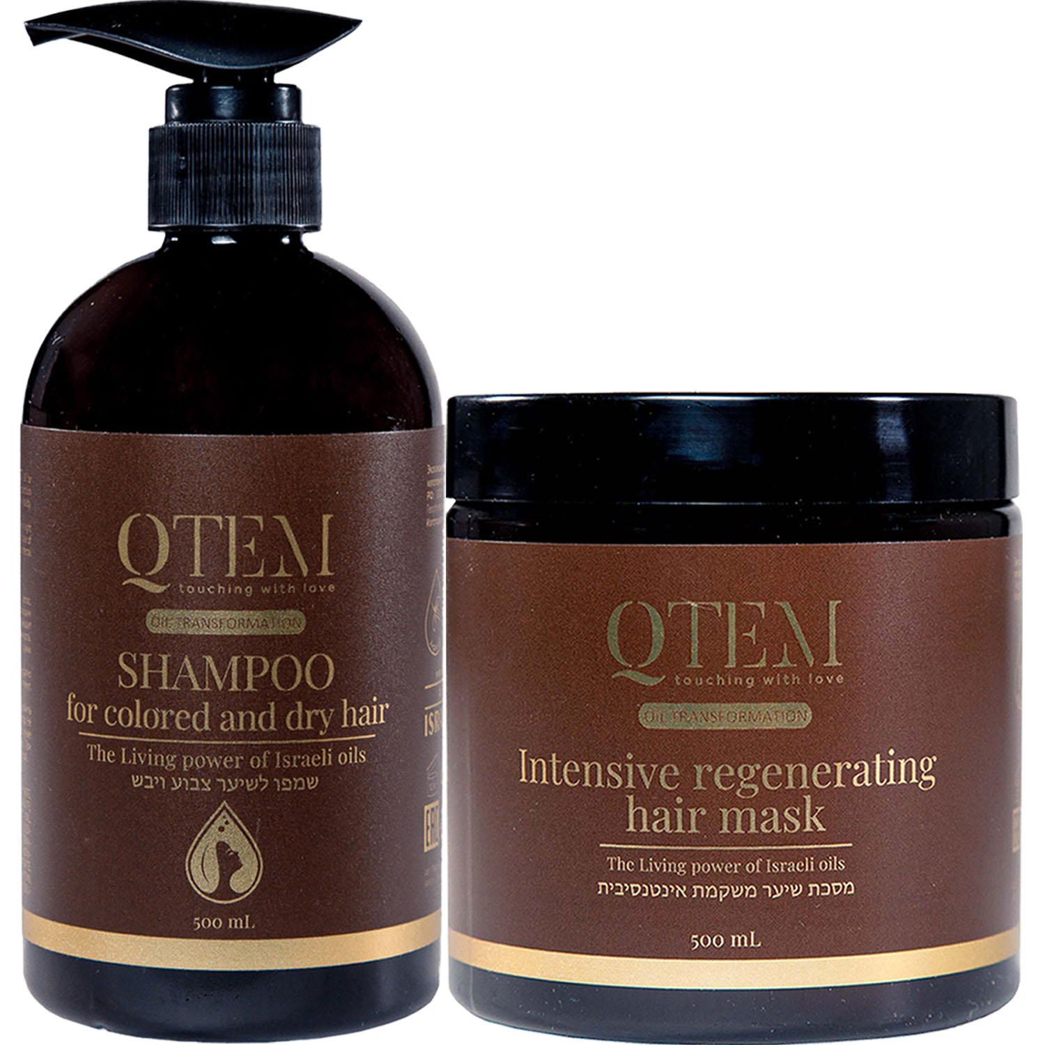 Кьютэм Программа Oil Transformation базовый уход: шампунь 500 мл + маска 500 мл (Qtem, Oil Transformation) фото 5