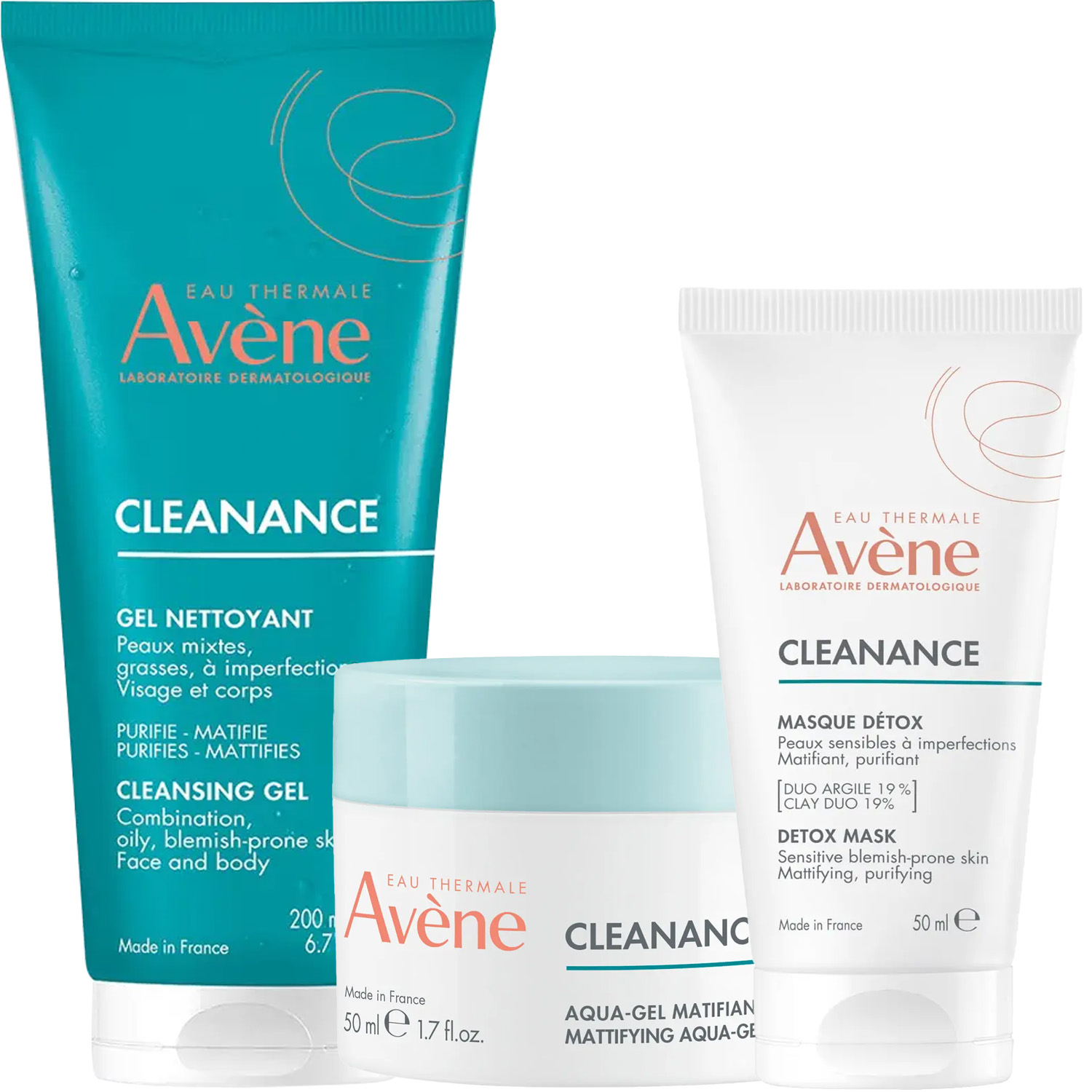 Авен Программа Cleanance комплексный уход: гель 200 мл + аква-гель 50 мл + маска 50 мл (Avene, Cleanance) фото 5