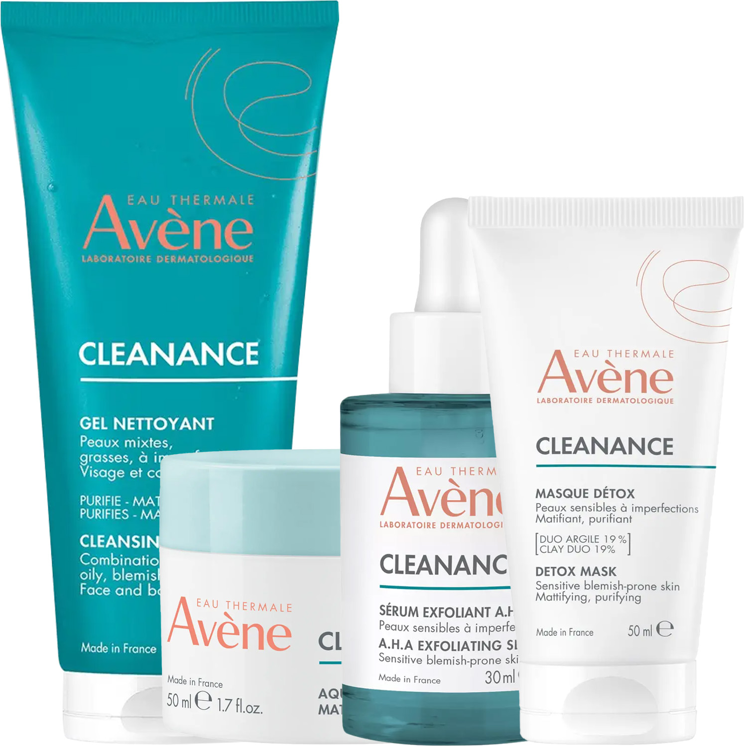 Авен Программа Cleanance комплексный уход: гель 200 мл + аква-гель 50 мл + сыворотка 30 мл + маска 50 мл (Avene, Cleanance) фото 5