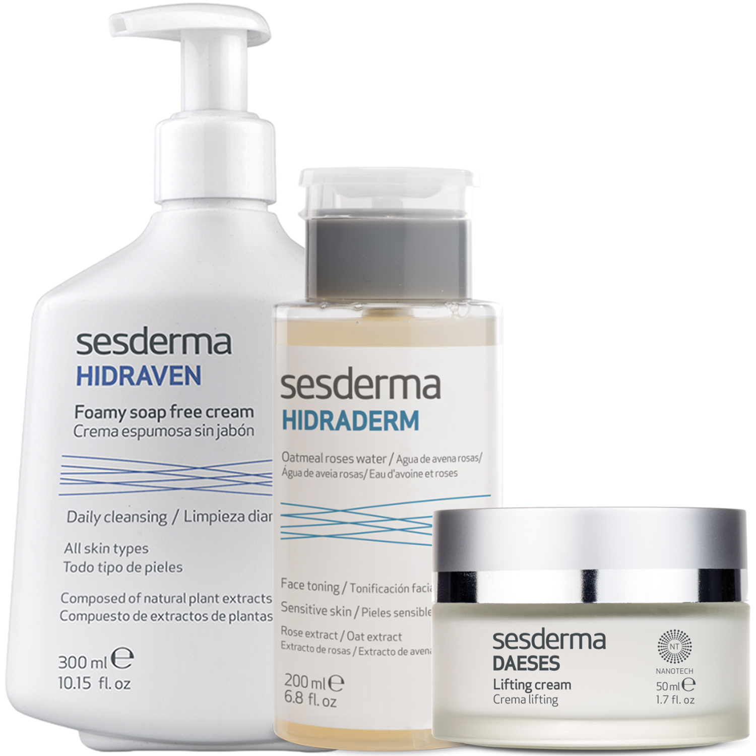 Сесдерма Программа Daeses очищение и основной уход: пенка 300 мл + тоник 200 мл + крем 50 мл (Sesderma, Daeses) фото 5