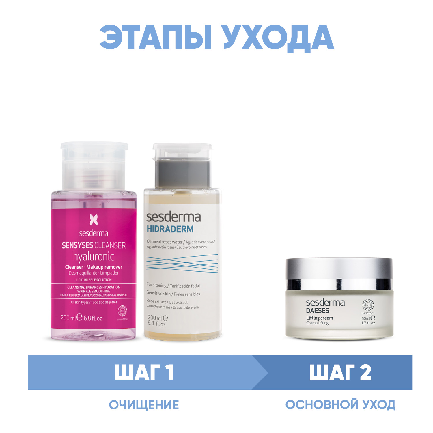 Сесдерма Программа Daeses очищение и основной уход: лосьон 200 мл + тоник 200 мл + крем 50 мл (Sesderma, Daeses) Сесдерма Программа Daeses очищение и основной уход: лосьон 200 мл + тоник 200 мл + крем 50 мл (Sesderma, Daeses) фото 1