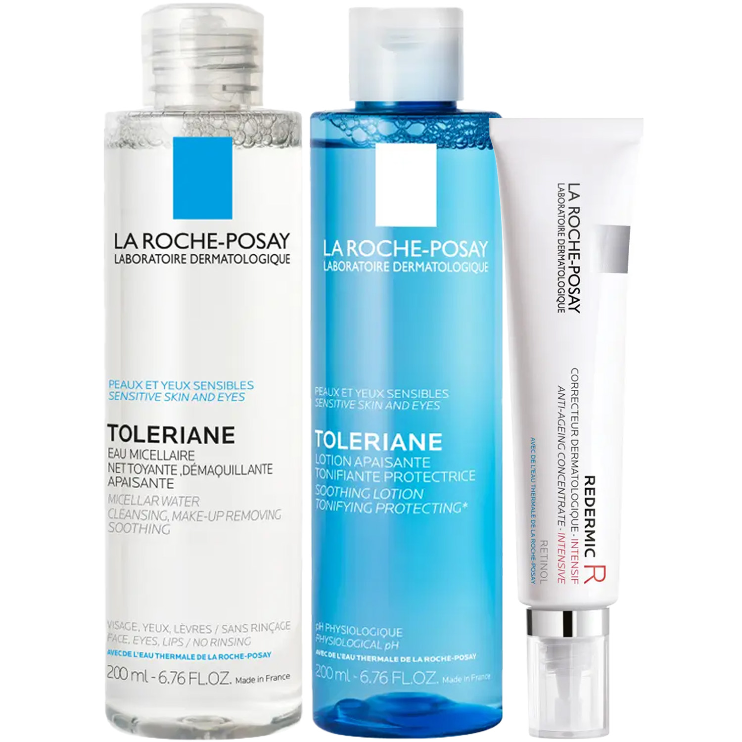 Ля Рош Позе Программа Redermic Retinol очищение и основной уход: мицеллярная вода 200 мл + тоник 200 мл + крем-флюид 30 мл (La Roche-Posay, Redermic Retinol) Ля Рош Позе Программа Redermic Retinol очищение и основной уход: мицеллярная вода 200 мл + тоник 200 мл + крем-флюид 30 мл (La Roche-Posay, Redermic Retinol) фото 5