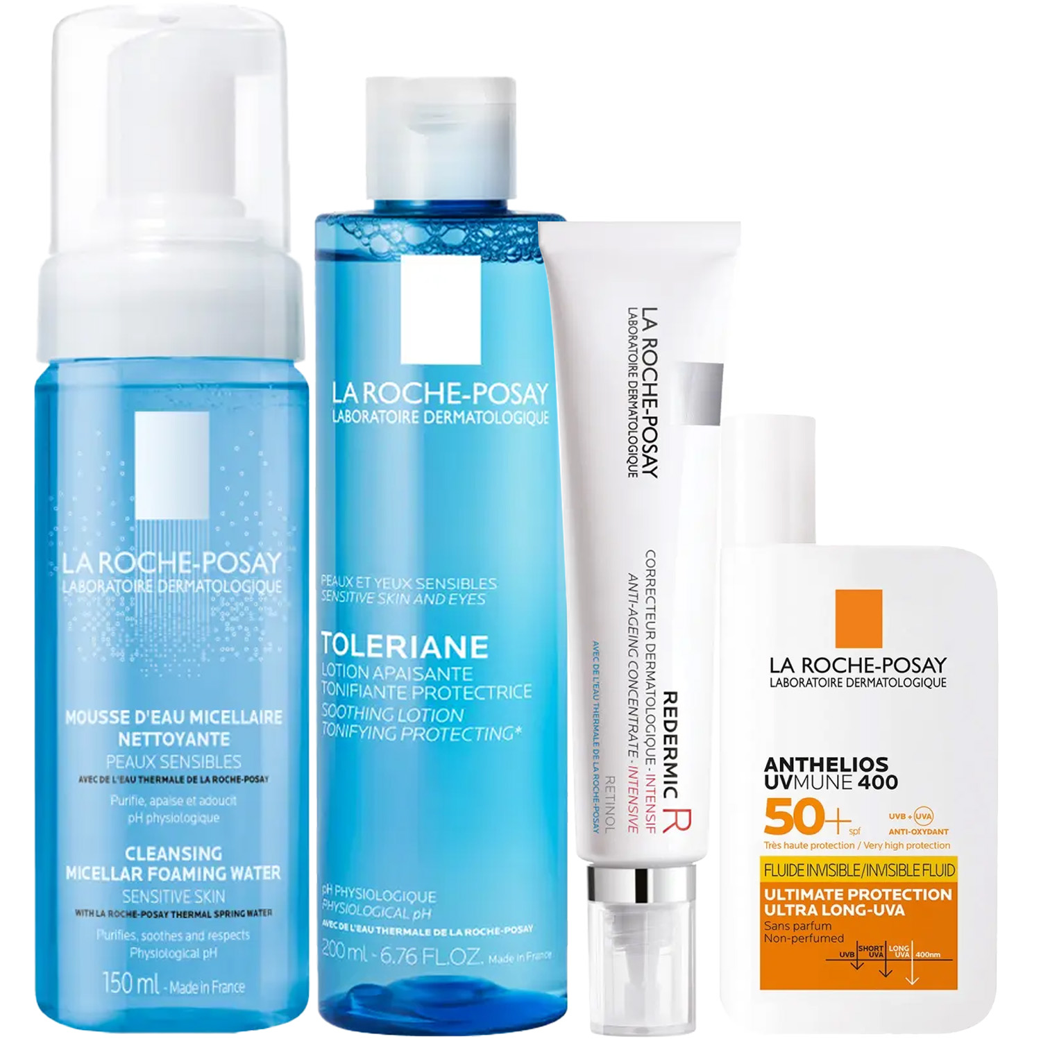 Ля Рош Позе Программа Redermic Retinol комплексный уход: пенка 150 мл + тоник 200 мл + крем-флюид 30 мл + флюид SPF50+ 50 мл (La Roche-Posay, Redermic Retinol) Ля Рош Позе Программа Redermic Retinol комплексный уход: пенка 150 мл + тоник 200 мл + крем-флюид 30 мл + флюид SPF50+ 50 мл (La Roche-Posay, Redermic Retinol) фото 5