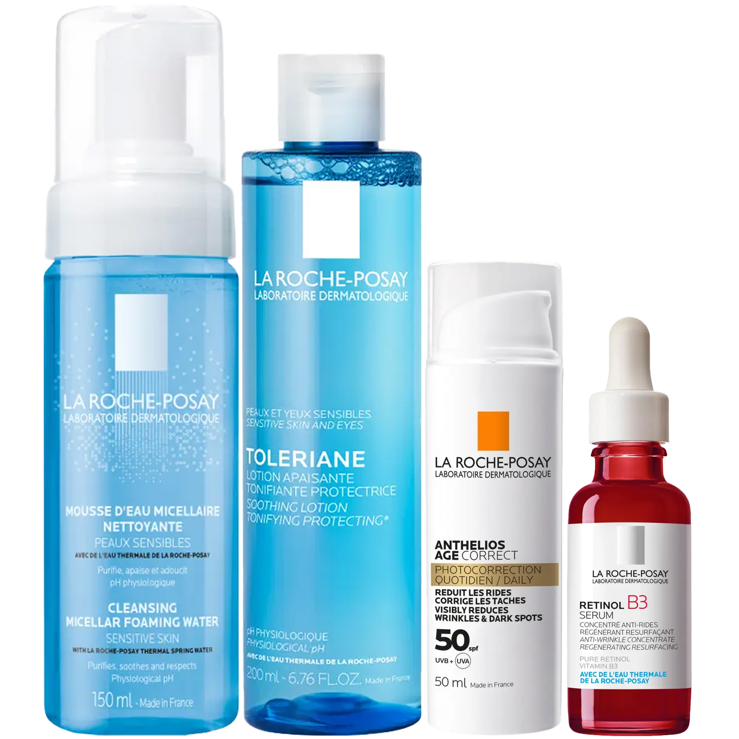 Ля Рош Позе Программа Redermic Retinol комплексный уход: пенка 150 мл + тоник 200 мл + флюид SPF50+ 50 мл + сыворотка 30 мл (La Roche-Posay, Redermic Retinol) Ля Рош Позе Программа Redermic Retinol комплексный уход: пенка 150 мл + тоник 200 мл + флюид SPF50+ 50 мл + сыворотка 30 мл (La Roche-Posay, Redermic Retinol) фото 5