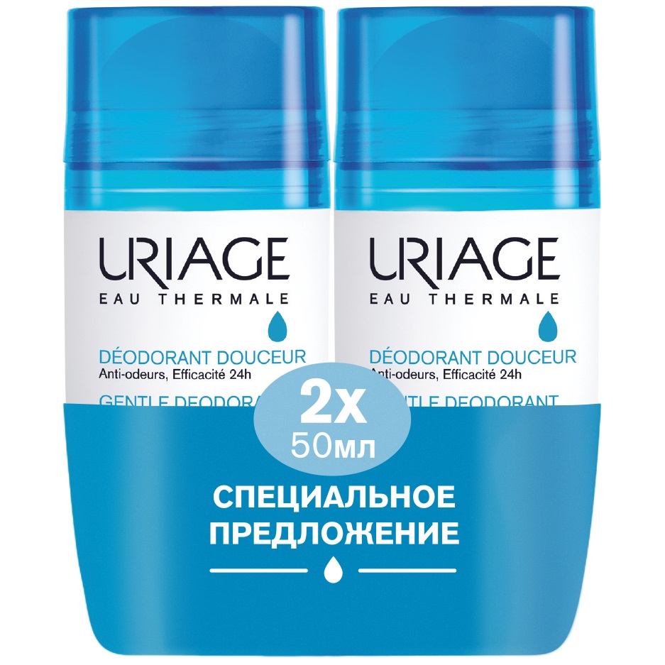 Урьяж Роликовый дезодорант, 2 х 50 мл (Uriage, Гигиена Uriage) фото 0