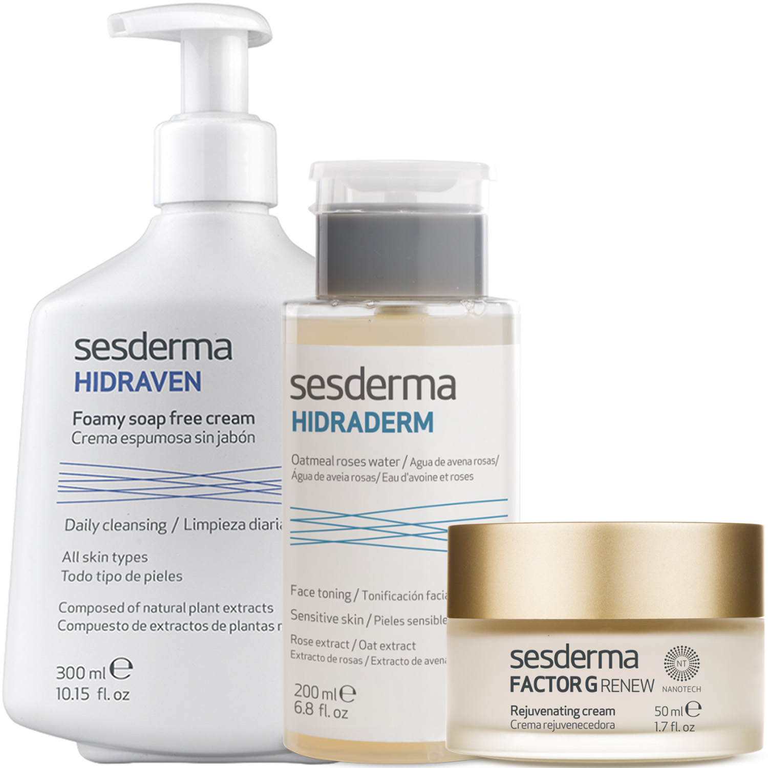 Сесдерма Программа Factor G очищение и основной уход: пенка 300 мл + тоник 200 мл + крем 50 мл (Sesderma, Factor G) фото 5