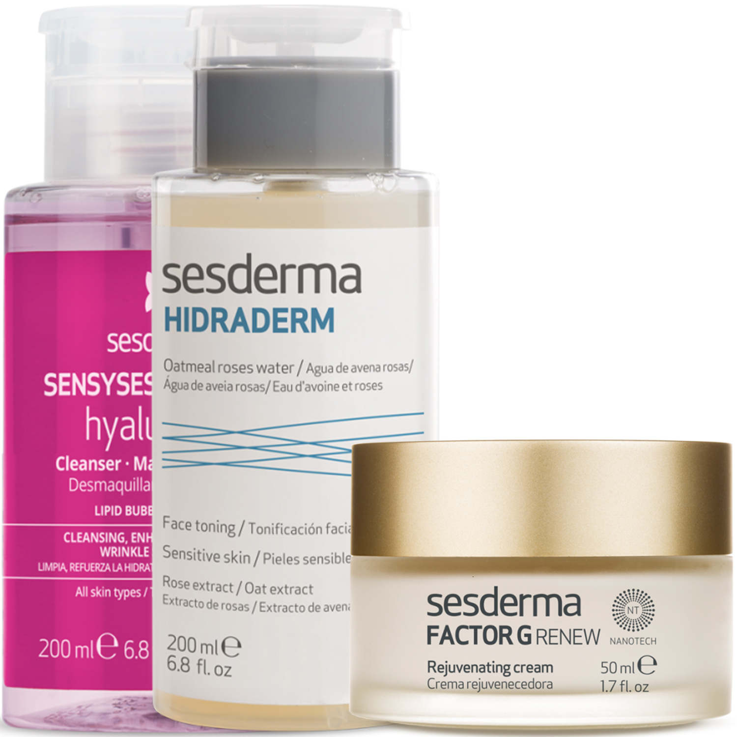 Сесдерма Программа Factor G очищение и основной уход: лосьон 200 мл + тоник 200 мл + крем 50 мл (Sesderma, Factor G) фото 5