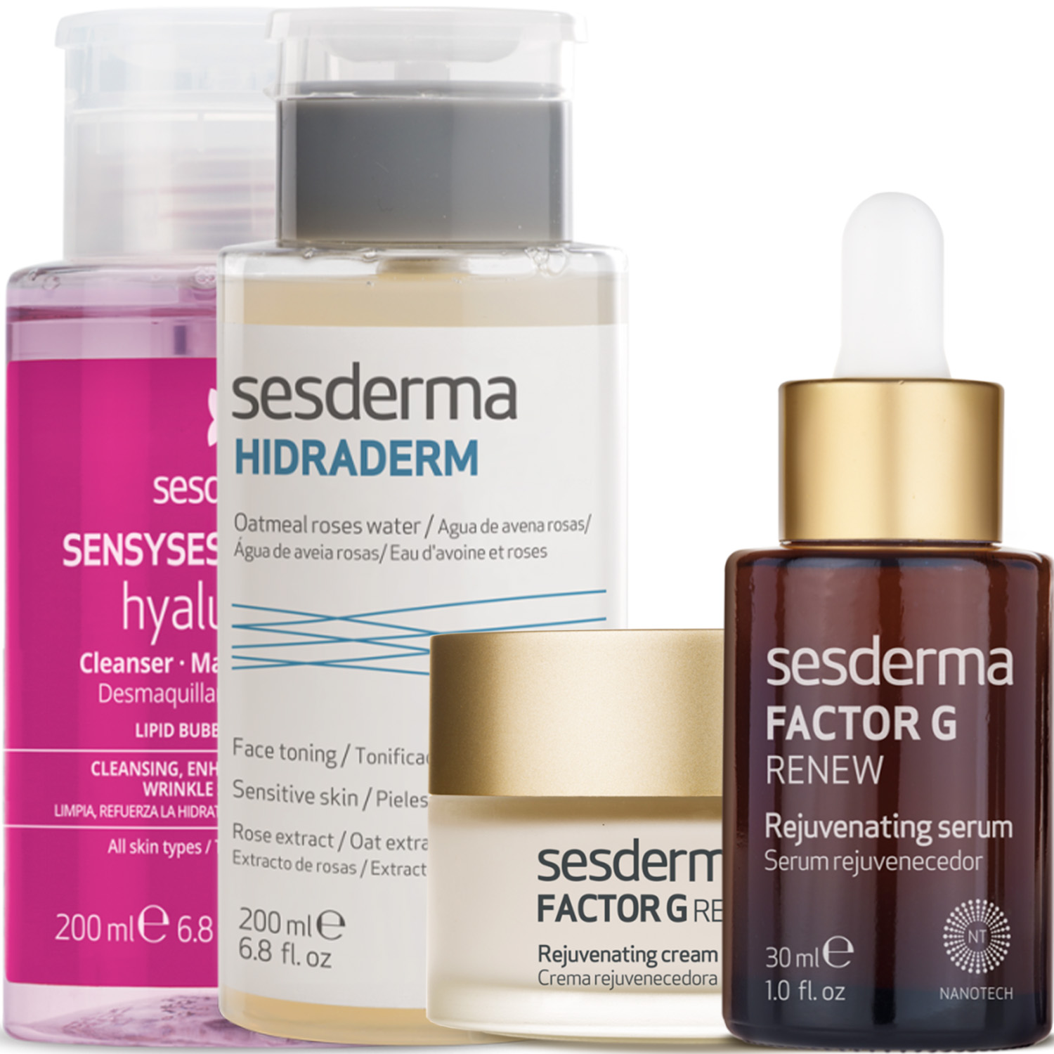 Сесдерма Программа Factor G комплексный уход: лосьон 200 мл + тоник 200 мл + крем 50 мл + сыворотка 30 мл (Sesderma, Factor G) Сесдерма Программа Factor G комплексный уход: лосьон 200 мл + тоник 200 мл + крем 50 мл + сыворотка 30 мл (Sesderma, Factor G) фото 5