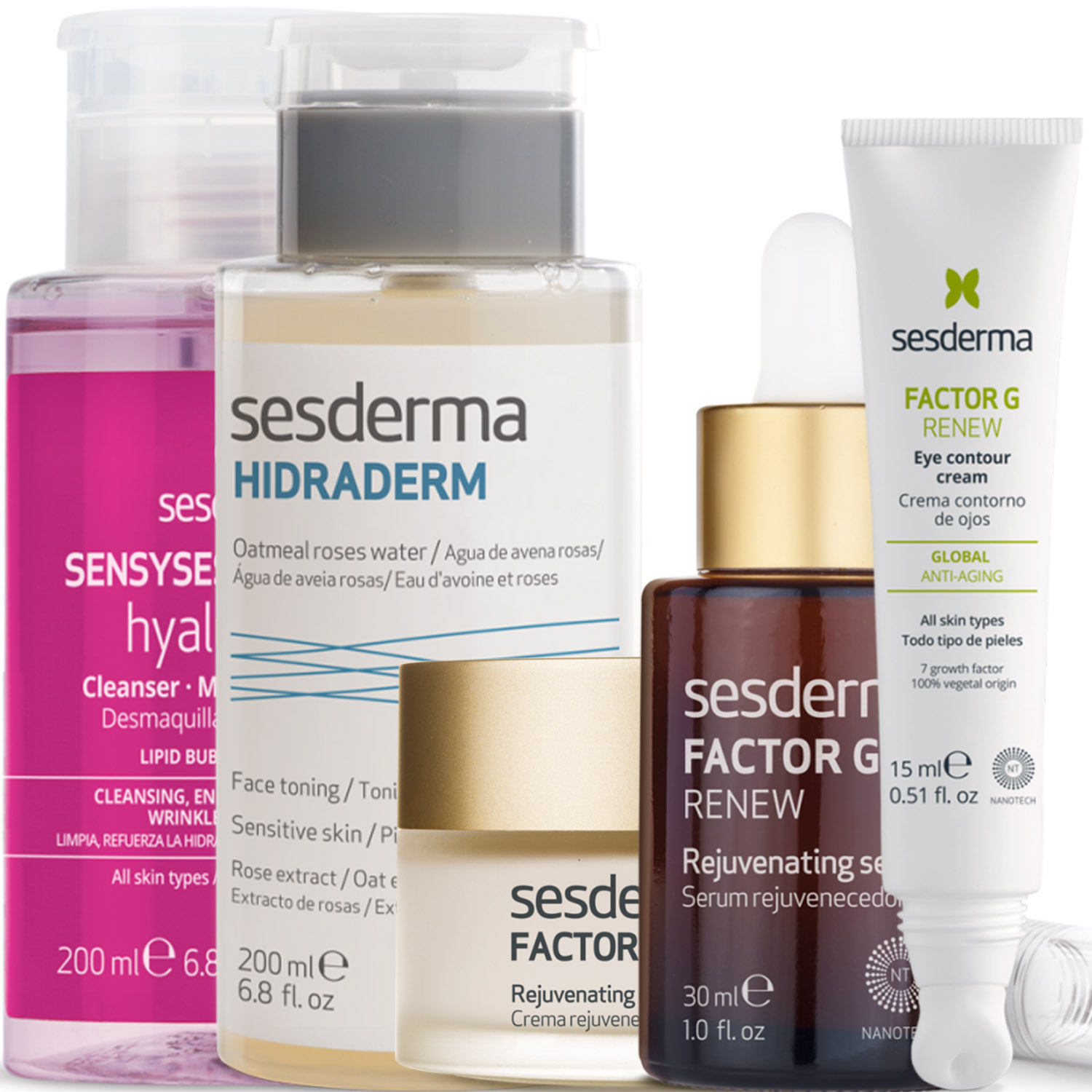 Сесдерма Программа Factor G комплексный уход: лосьон 200 мл + тоник 200 мл + крем 50 мл + сыворотка 30 мл + крем для век 15 мл (Sesderma, Factor G) Сесдерма Программа Factor G комплексный уход: лосьон 200 мл + тоник 200 мл + крем 50 мл + сыворотка 30 мл + крем для век 15 мл (Sesderma, Factor G) фото 5