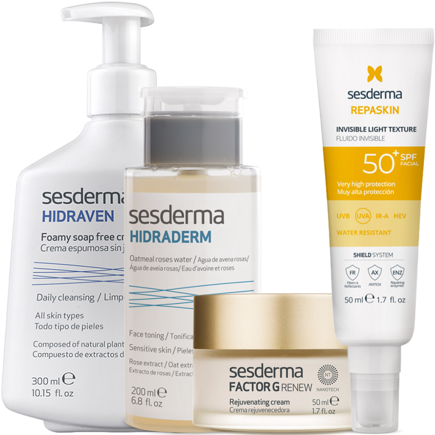 Сесдерма Программа Factor G комплексный уход: пенка 300 мл + тоник 200 мл + крем 50 мл + флюид SPF50+ 50 мл (Sesderma, Factor G) Сесдерма Программа Factor G комплексный уход: пенка 300 мл + тоник 200 мл + крем 50 мл + флюид SPF50+ 50 мл (Sesderma, Factor G) фото 5