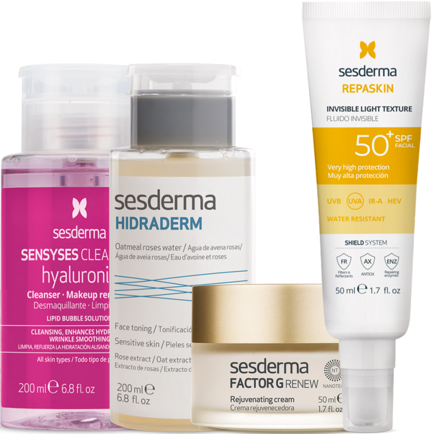 Сесдерма Программа Factor G комплексный уход: лосьон 200 мл + тоник 200 мл + крем 50 мл + флюид SPF50+ 50 мл (Sesderma, Factor G) Сесдерма Программа Factor G комплексный уход: лосьон 200 мл + тоник 200 мл + крем 50 мл + флюид SPF50+ 50 мл (Sesderma, Factor G) фото 5