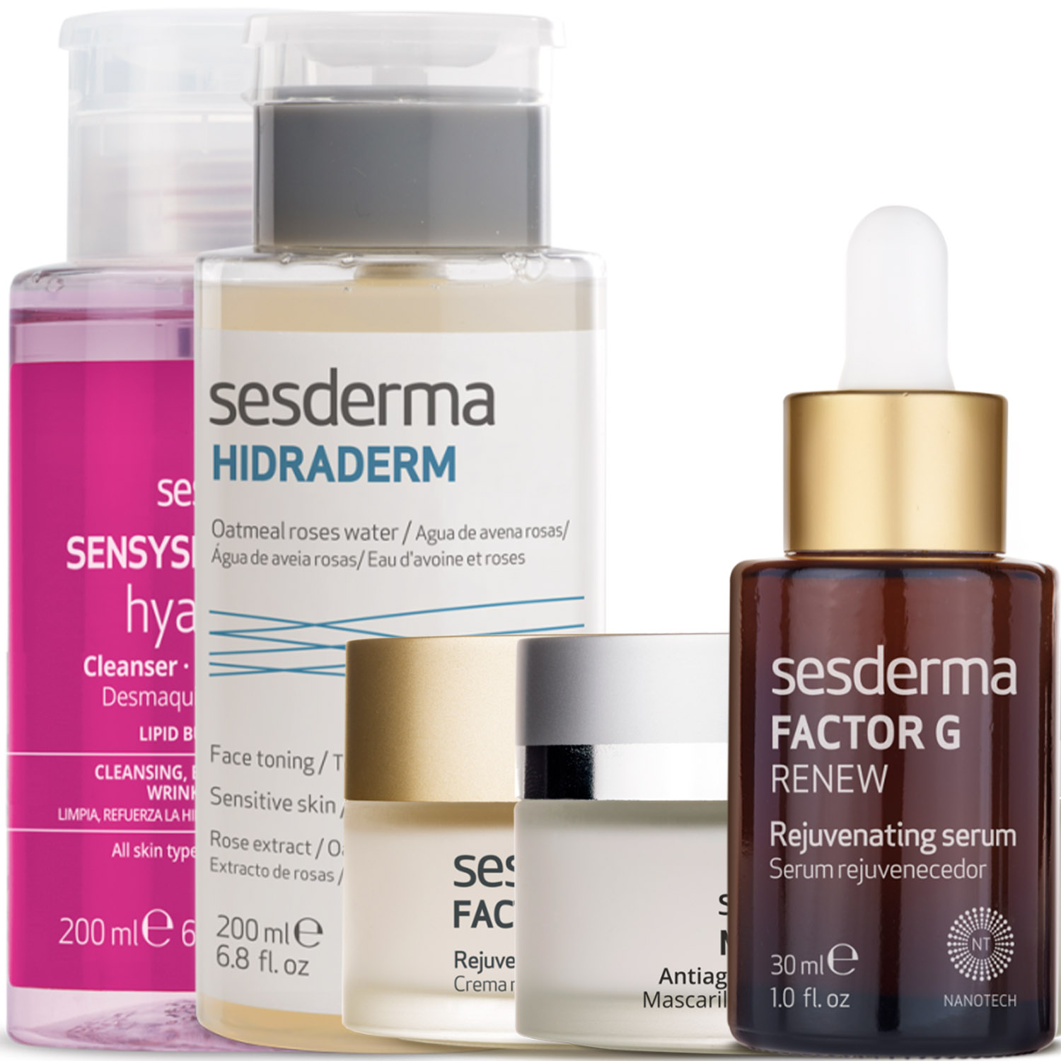 Сесдерма Программа Factor G комплексный уход: лосьон 200 мл + тоник 200 мл + крем 50 мл + сыворотка 30 мл + маска 50 мл (Sesderma, Factor G) Сесдерма Программа Factor G комплексный уход: лосьон 200 мл + тоник 200 мл + крем 50 мл + сыворотка 30 мл + маска 50 мл (Sesderma, Factor G) фото 5