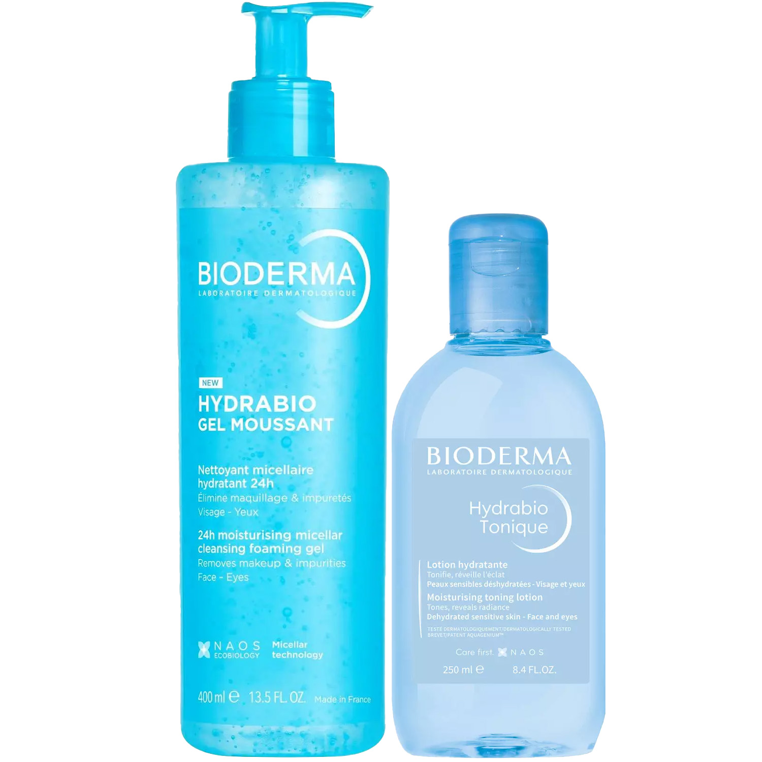 Биодерма Программа Hydrabio очищение: гель 400 мл + лосьон 250 мл (Bioderma, Hydrabio) фото 5