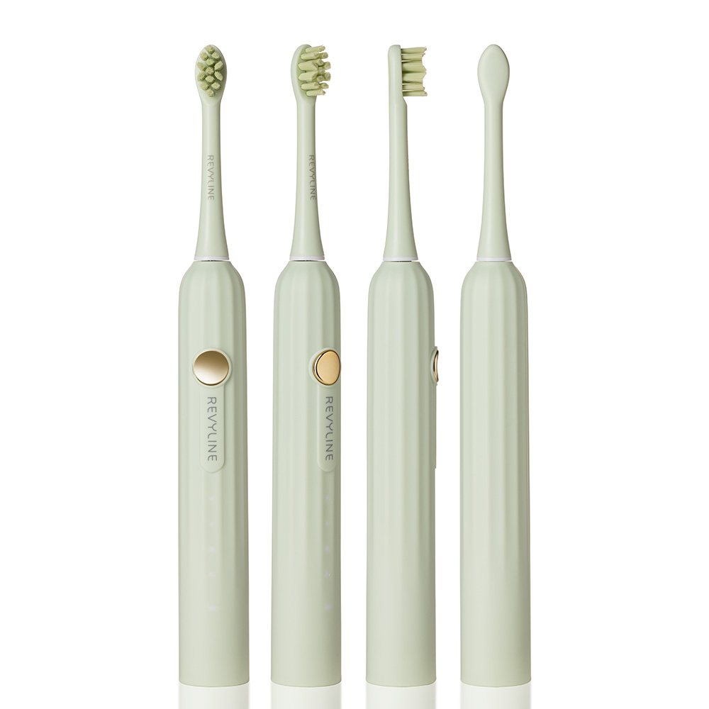  Набор электрических зубных щеток RL 075 Duo limpet Shell + Lime Cream (REVYLINE, Электрические зубные щетки) фото 3