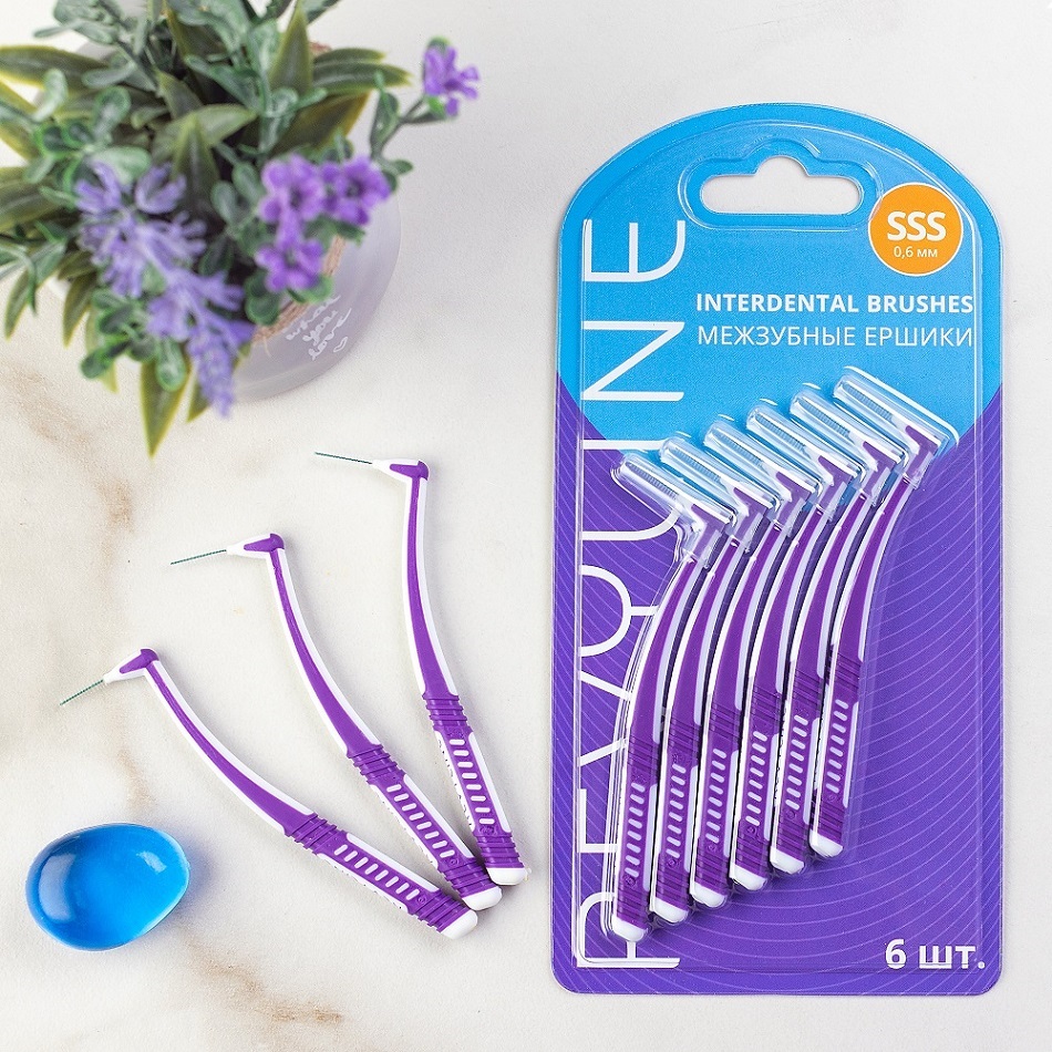  Межзубные ершики размер SSS, 6 шт (REVYLINE, Профилактика) фото 4