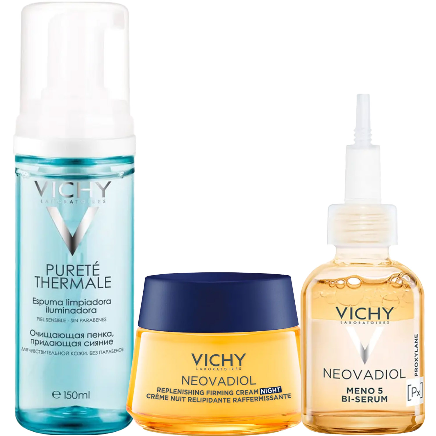 Виши Программа Neovadiol комплексный уход: пенка 150 мл + крем ночь 50 мл + сыворотка 30 мл (Vichy, Neovadiol) фото 5