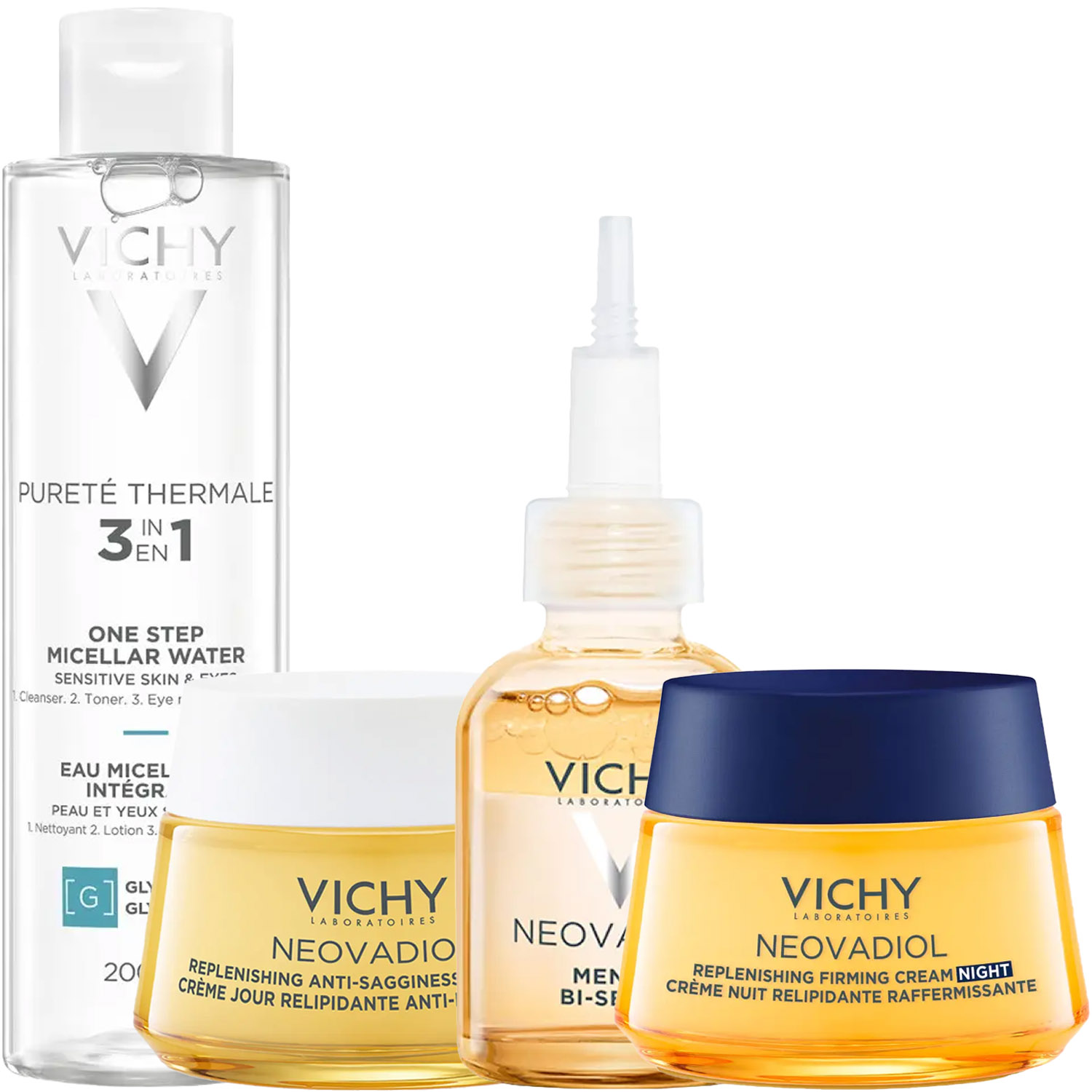 Виши Программа Neovadiol комплексный уход: мицеллярная вода 200 мл + крем день 50 мл + сыворотка 30 мл + крем ночь 50 мл (Vichy, Neovadiol) фото 5
