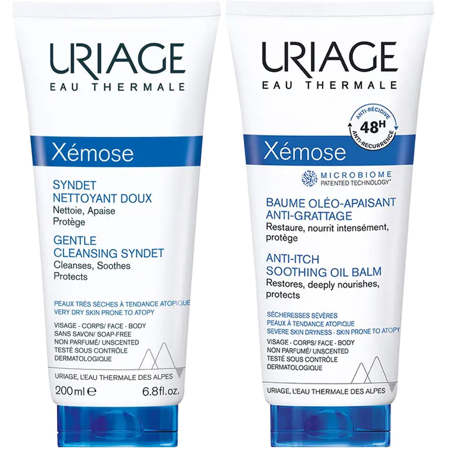 Урьяж Программа Xemose очищение и основной уход: гель 200 мл + бальзам 200 мл (Uriage, Xemose) фото 5