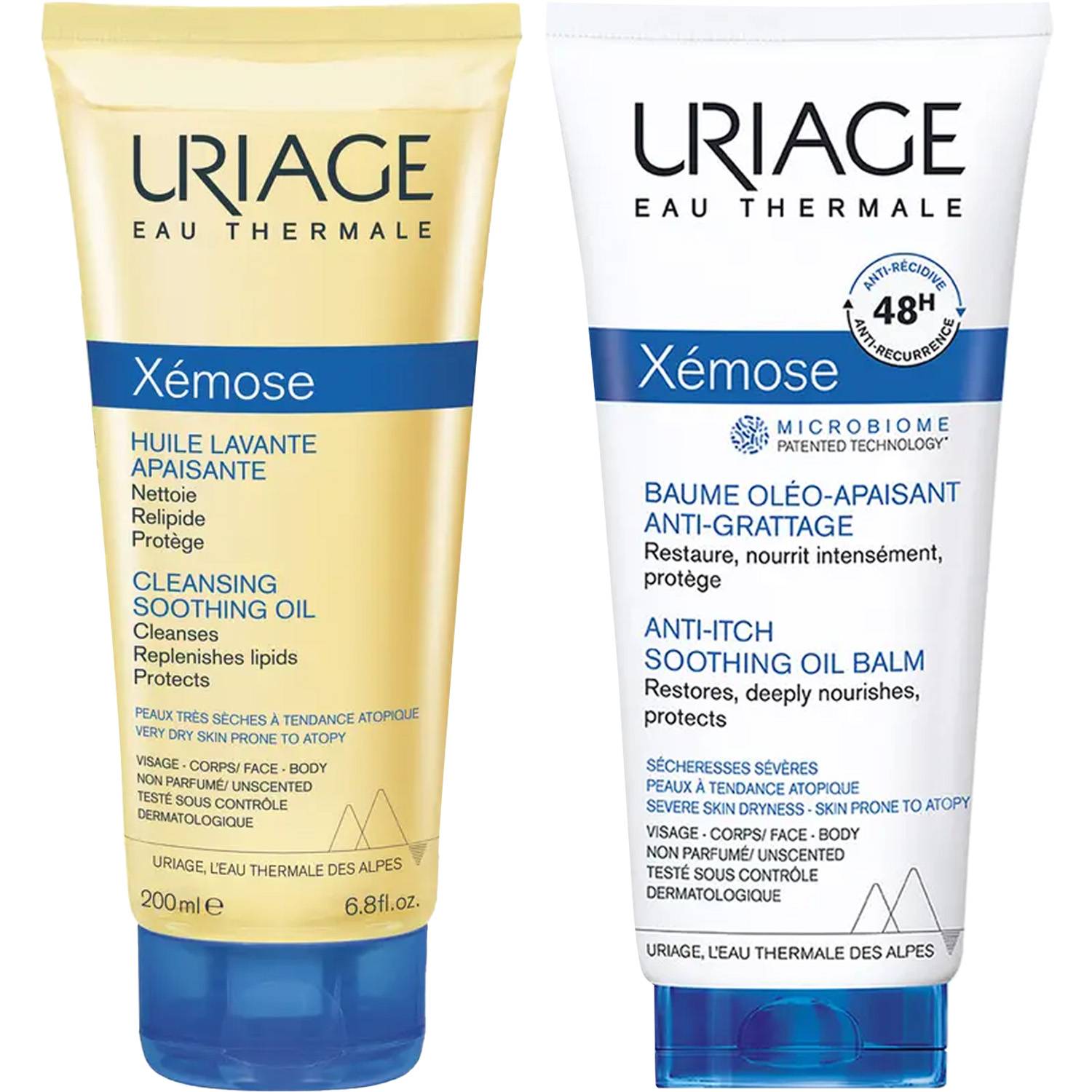 Урьяж Программа Xemose очищение и основной уход: масло 200 мл + бальзам 200 мл (Uriage, Xemose) фото 5