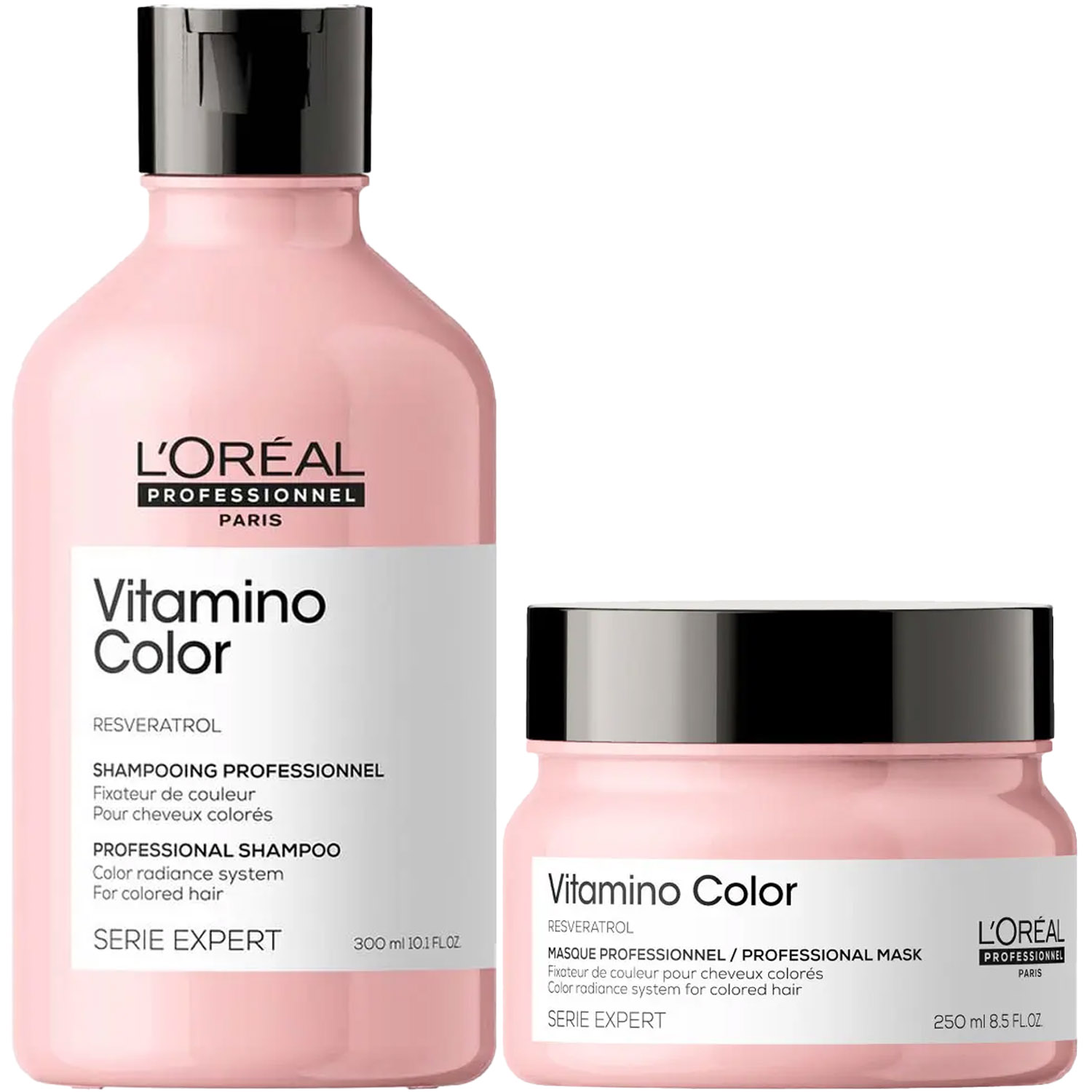 Лореаль Профессионель Программа Vitamino Color базовый уход: шампунь 300 мл + маска 250 мл (L'oreal Professionnel, Serie Expert) фото 5