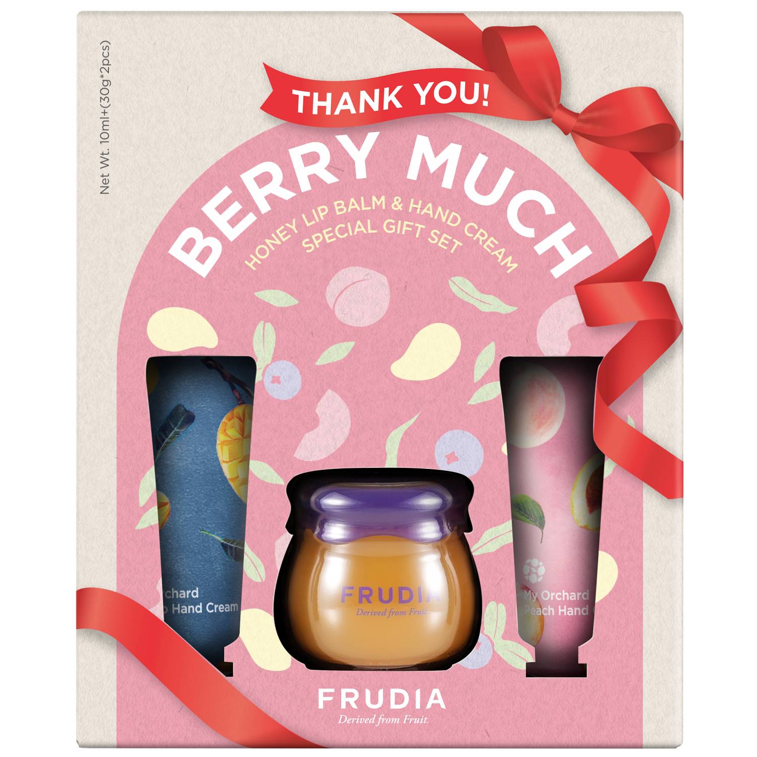 Фрудиа Подарочный набор Thank You! Berry Much: крем для рук 2х30 г + бальзам для губ 10 г (Frudia, Уход за руками) фото 0
