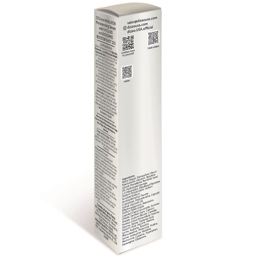 Дизао Бустер-сыворотка со спикулами и экзосомами для микронидлинга 100, 50 мл (Dizao, Люби себя) фото 3