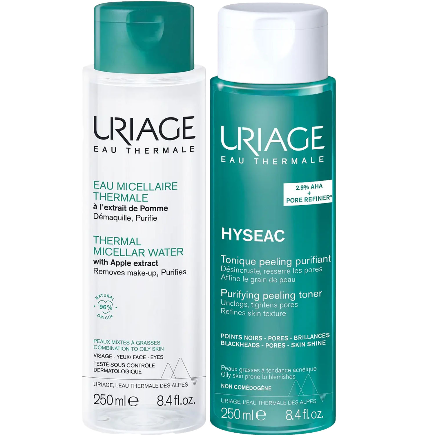 Урьяж Программа Hyseac очищение: мицеллярная вода 250 мл + лосьон 250 мл (Uriage, Hyseac) фото 5