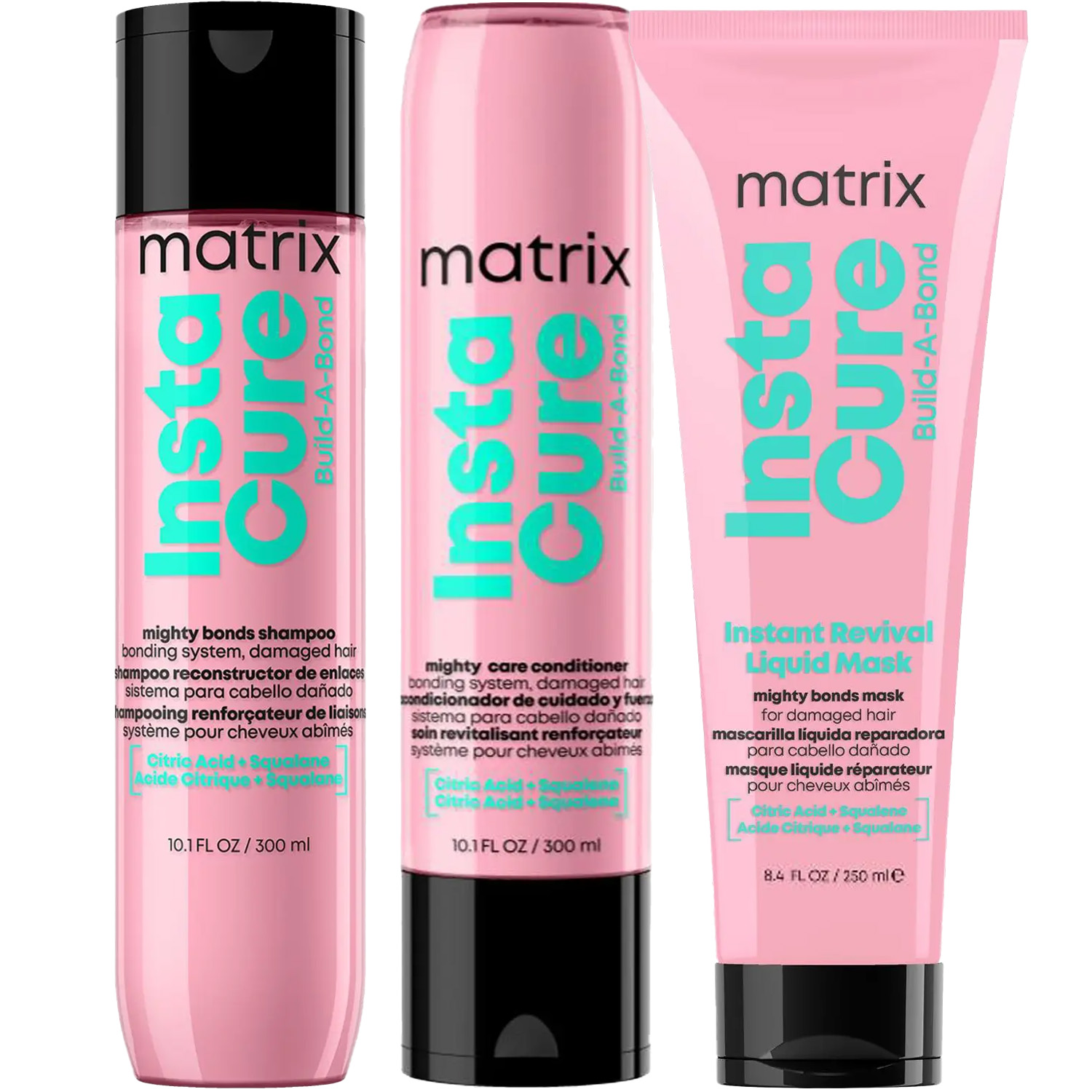 Матрикс Программа Instacure Build-A-Bond комплексный уход: шампунь 300 мл + кондиционер 300 мл + жидкая маска 250 мл (Matrix, Instacure) фото 5