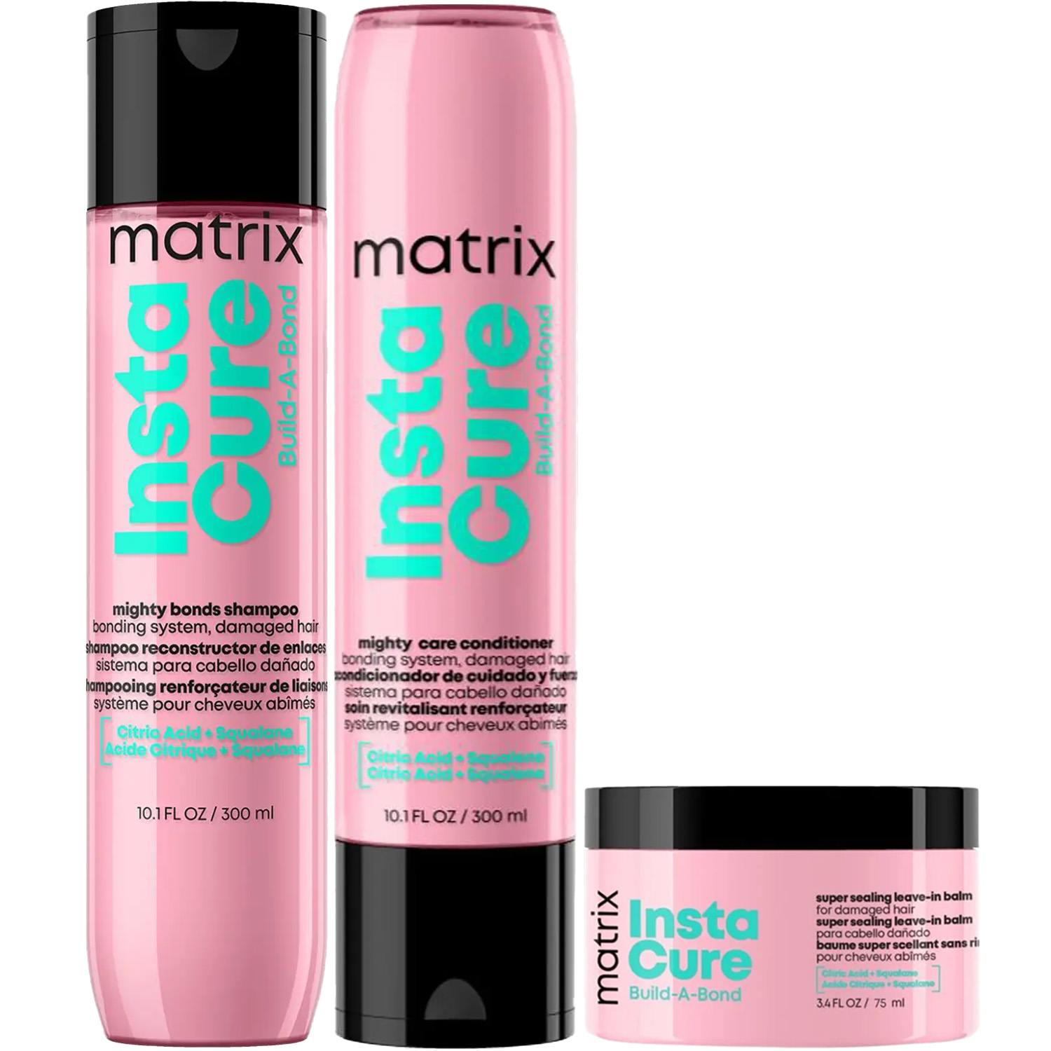 Матрикс Программа Instacure Build-A-Bond комплексный уход: шампунь 300 мл + кондиционер 300 мл + бальзам 75 мл (Matrix, Instacure) фото 5