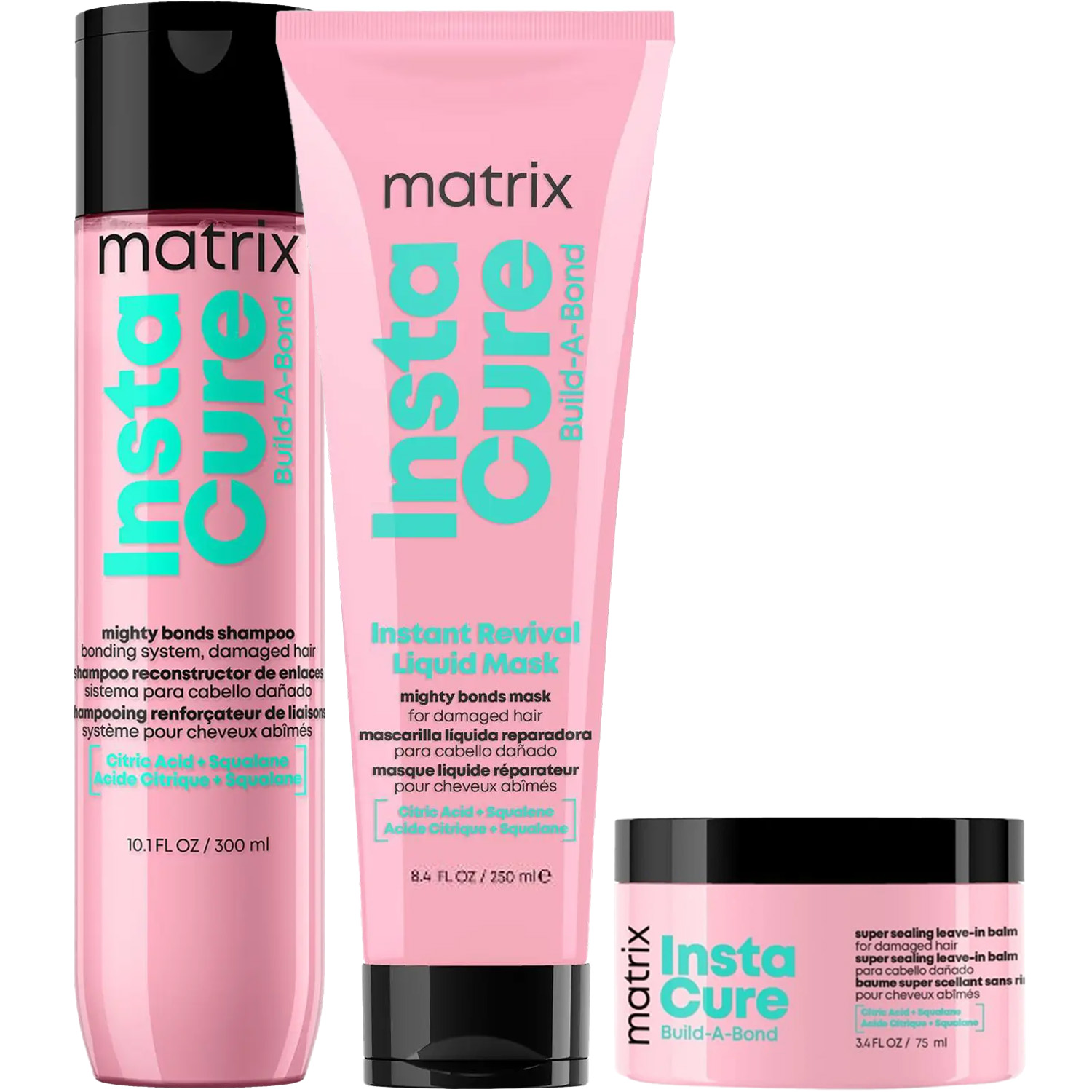 Матрикс Программа Instacure Build-A-Bond комплексный уход: шампунь 300 мл + жидкая маска 250 мл + бальзам 75 мл (Matrix, Instacure) фото 5