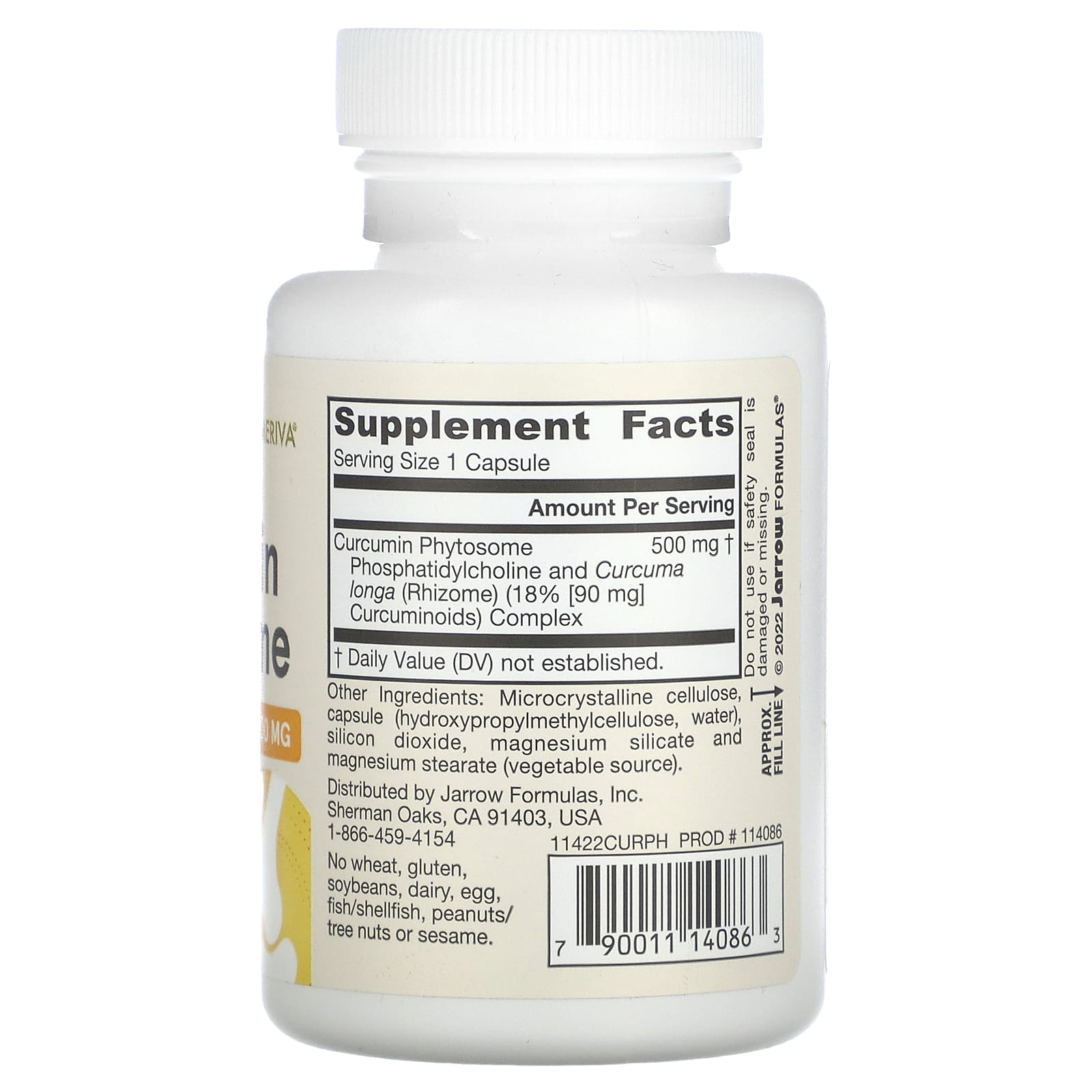  Фитосомный комплекс куркумина Curcumin Phytosome, 60 капсул (JARROW, Здоровье костей и суставов) фото 1