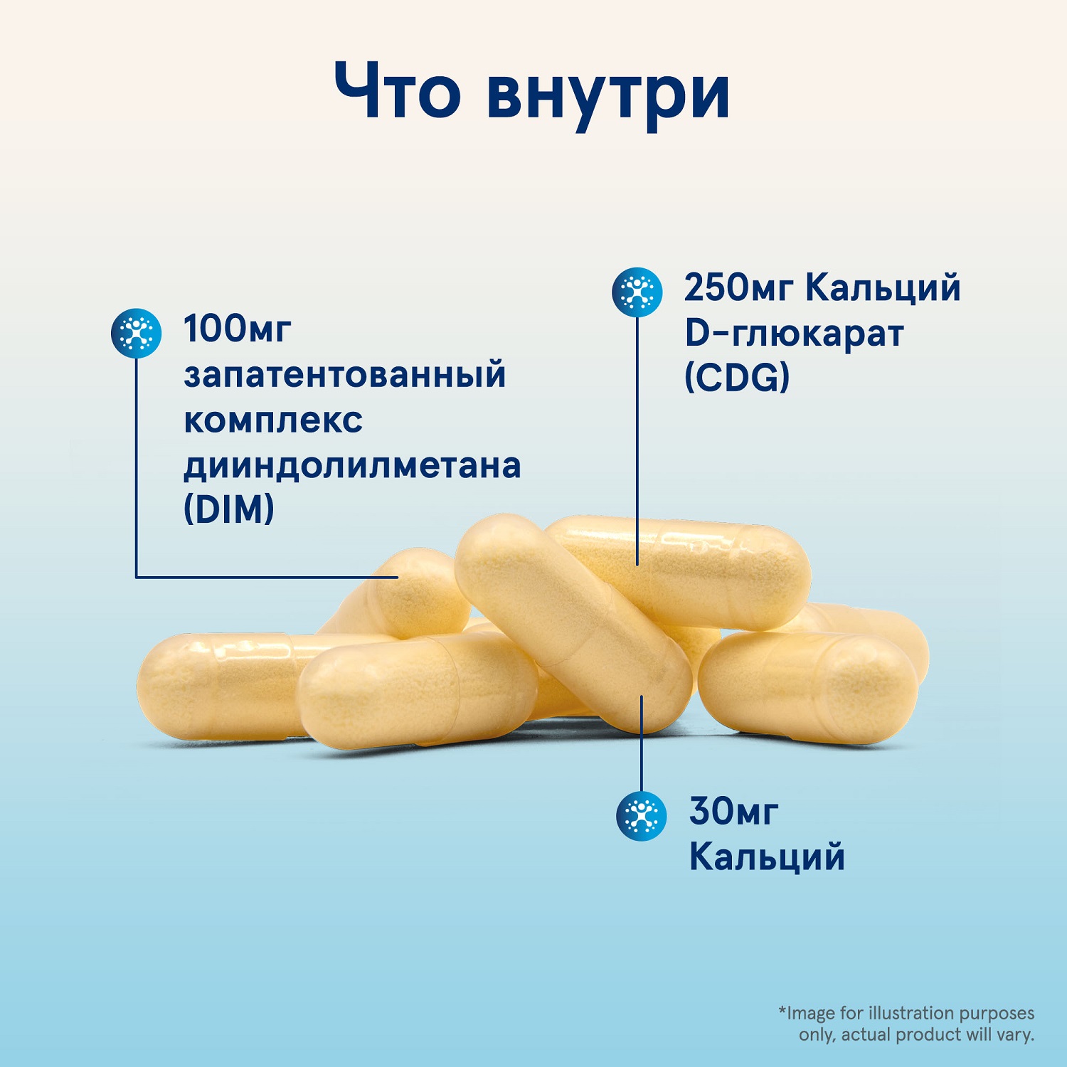  Комплекс DIM + CDG, 30 капсул (JARROW, Общая поддержка организма) фото 4